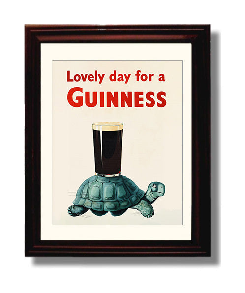 Lovely Day For A Guinness Turtle Poster Guinness Wall Art