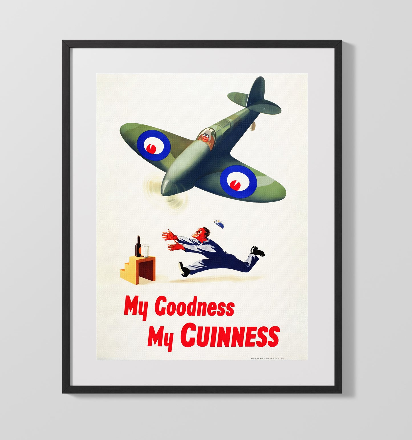 My Goodness My Guinness Airplane Poster Guinness Wall Art