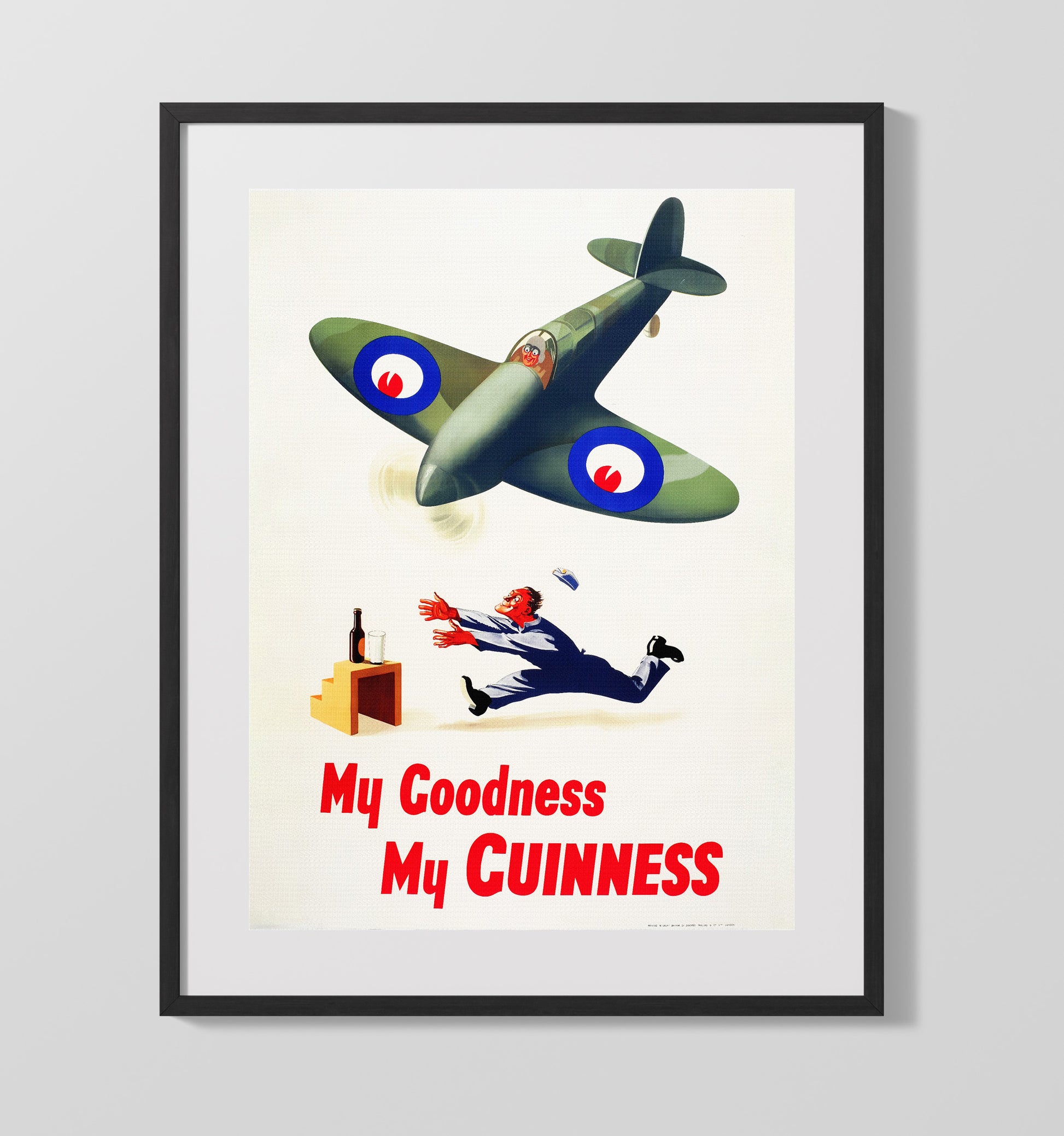 My Goodness My Guinness Airplane Poster Guinness Wall Art