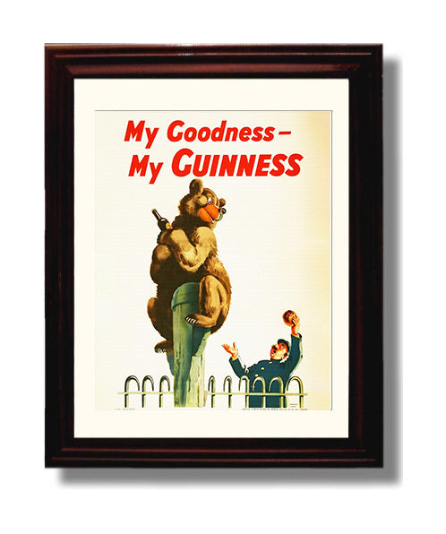 My Goodness My Guinness Bear Poster Guinness Wall Art
