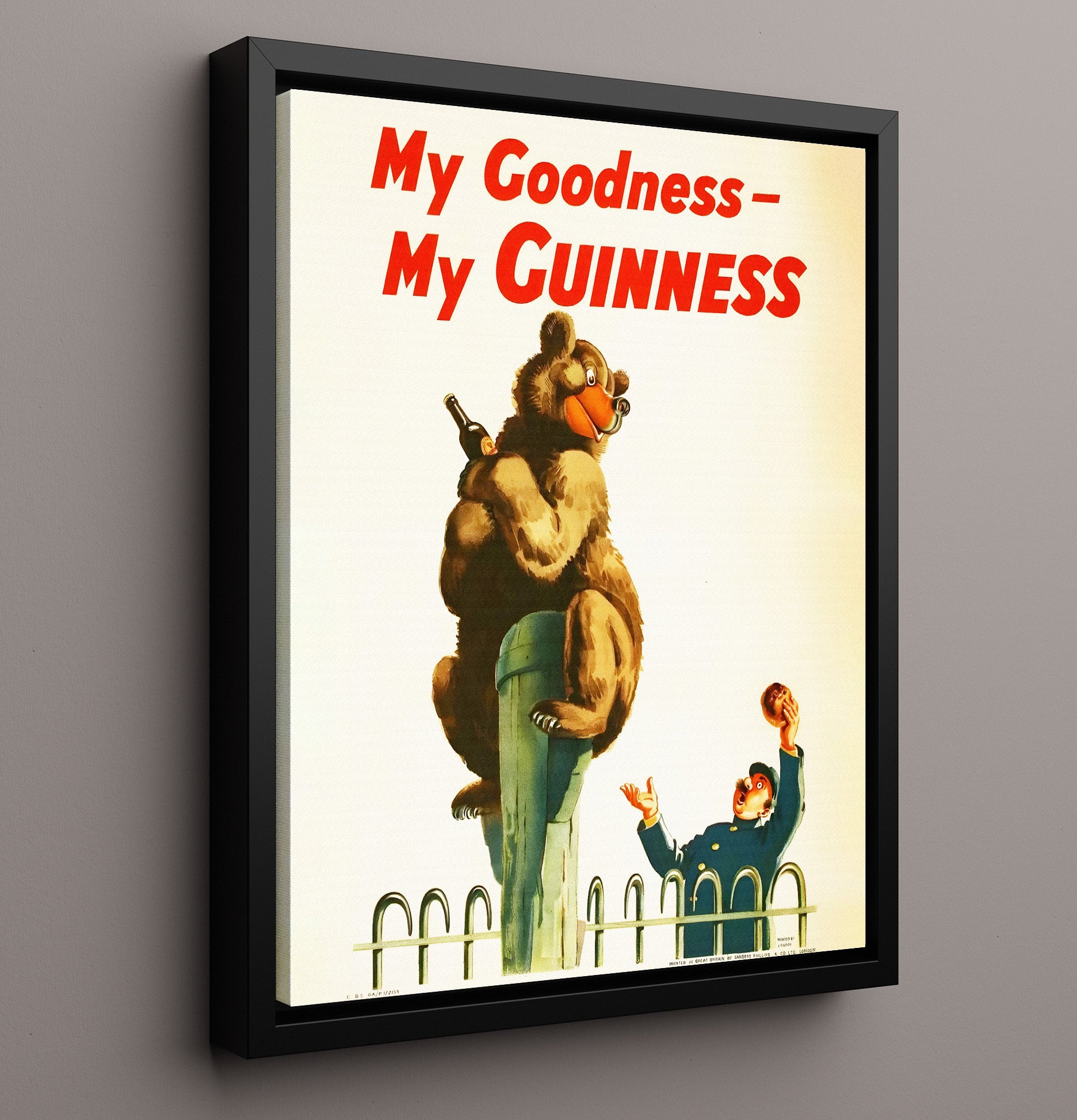 My Goodness My Guinness Bear Poster Guinness Wall Art