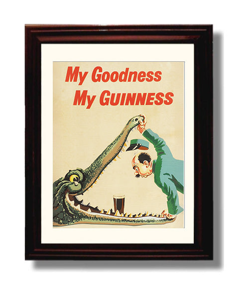 My Goodness My Guinness Crocodile Poster Guinness Wall Art