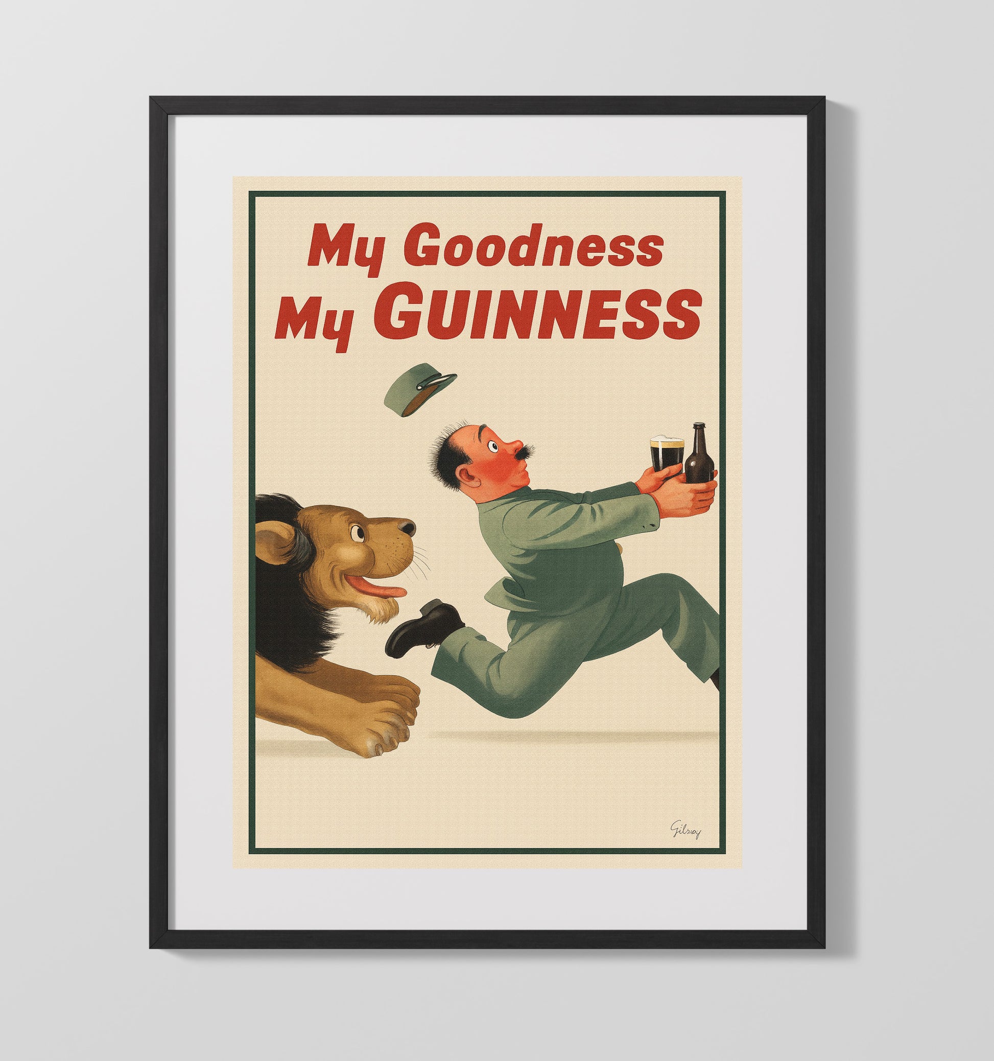 My Goodness My Guinness Lion Poster Guinness Wall Art