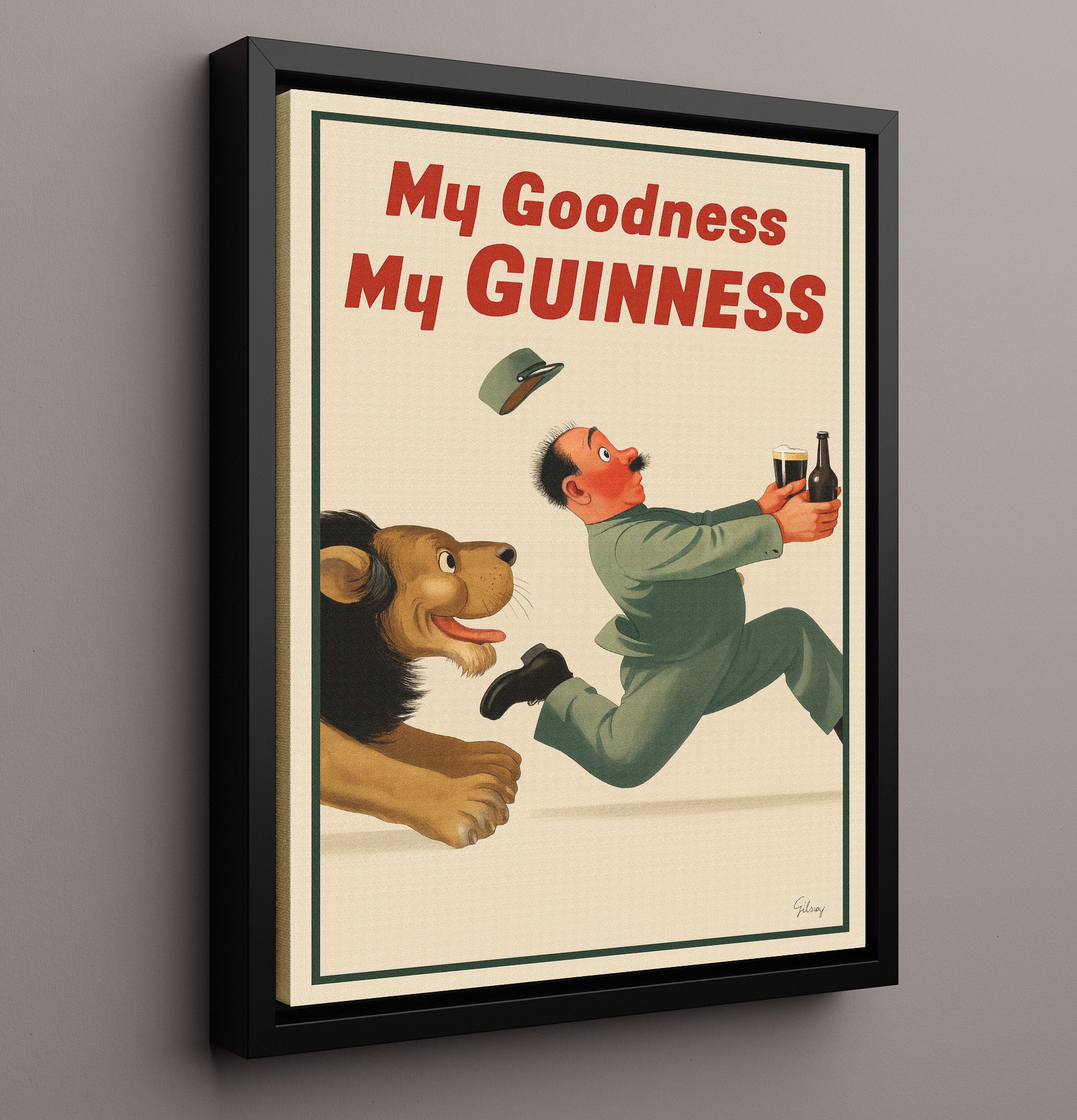 My Goodness My Guinness Lion Poster Guinness Wall Art