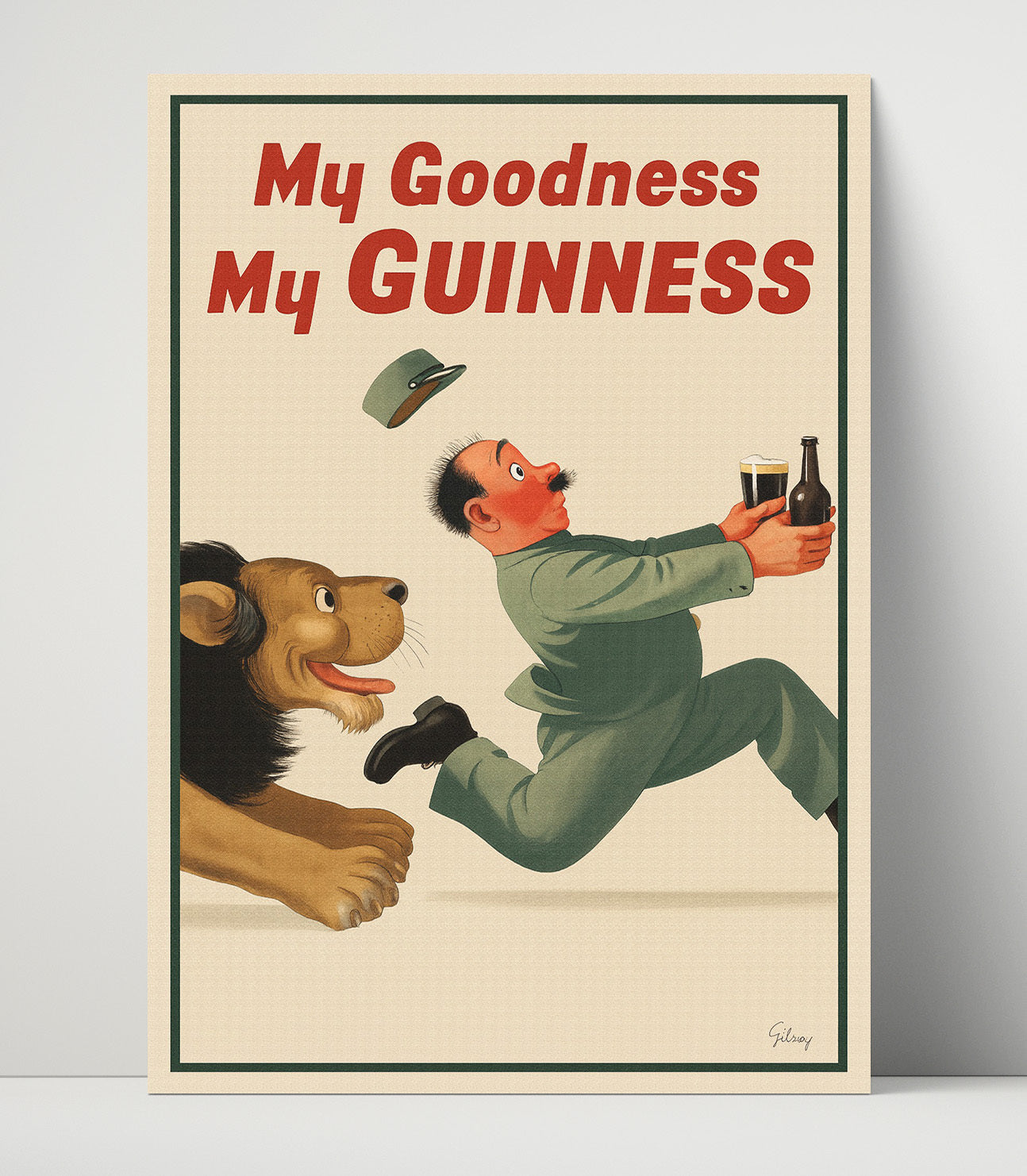 My Goodness My Guinness Lion Poster Guinness Wall Art