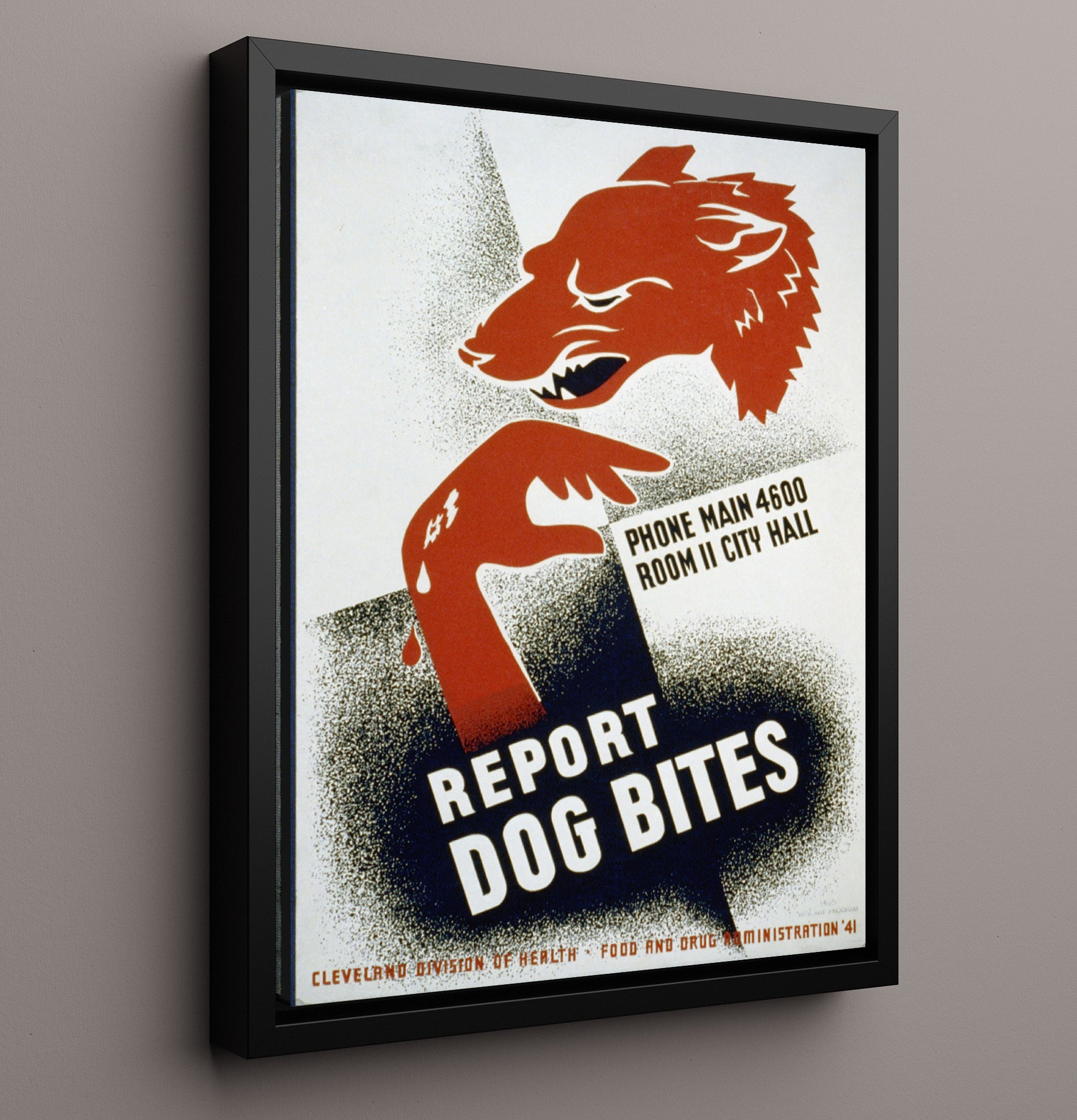 Health and Safety Poster - Bite Back Report It Health and Safety Wall Art - health and safety wall art print