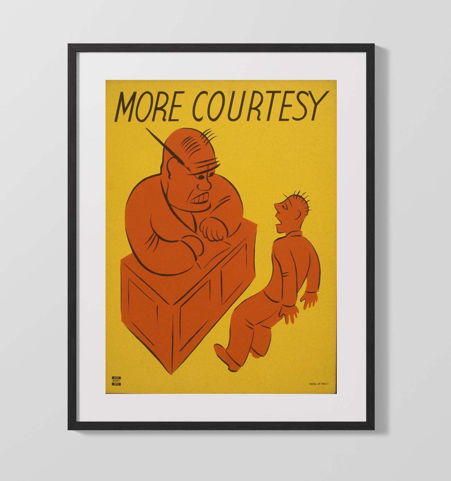 Health and Safety Poster - Courtesy Beats Grumpiness Health and Safety Wall Art - health and safety wall art print