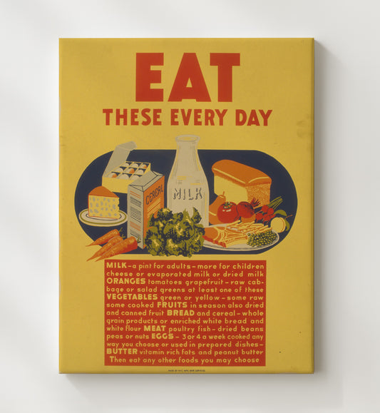 Daily Dose of Health 8x10 Canvas health and safety poster wall art