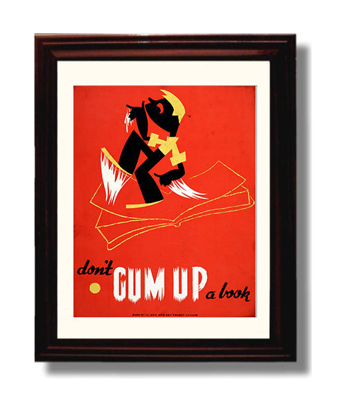 Health and Safety Poster - Dont Damage Books Keep Them Clean Health and Safety Wall Art - health and safety wall art print