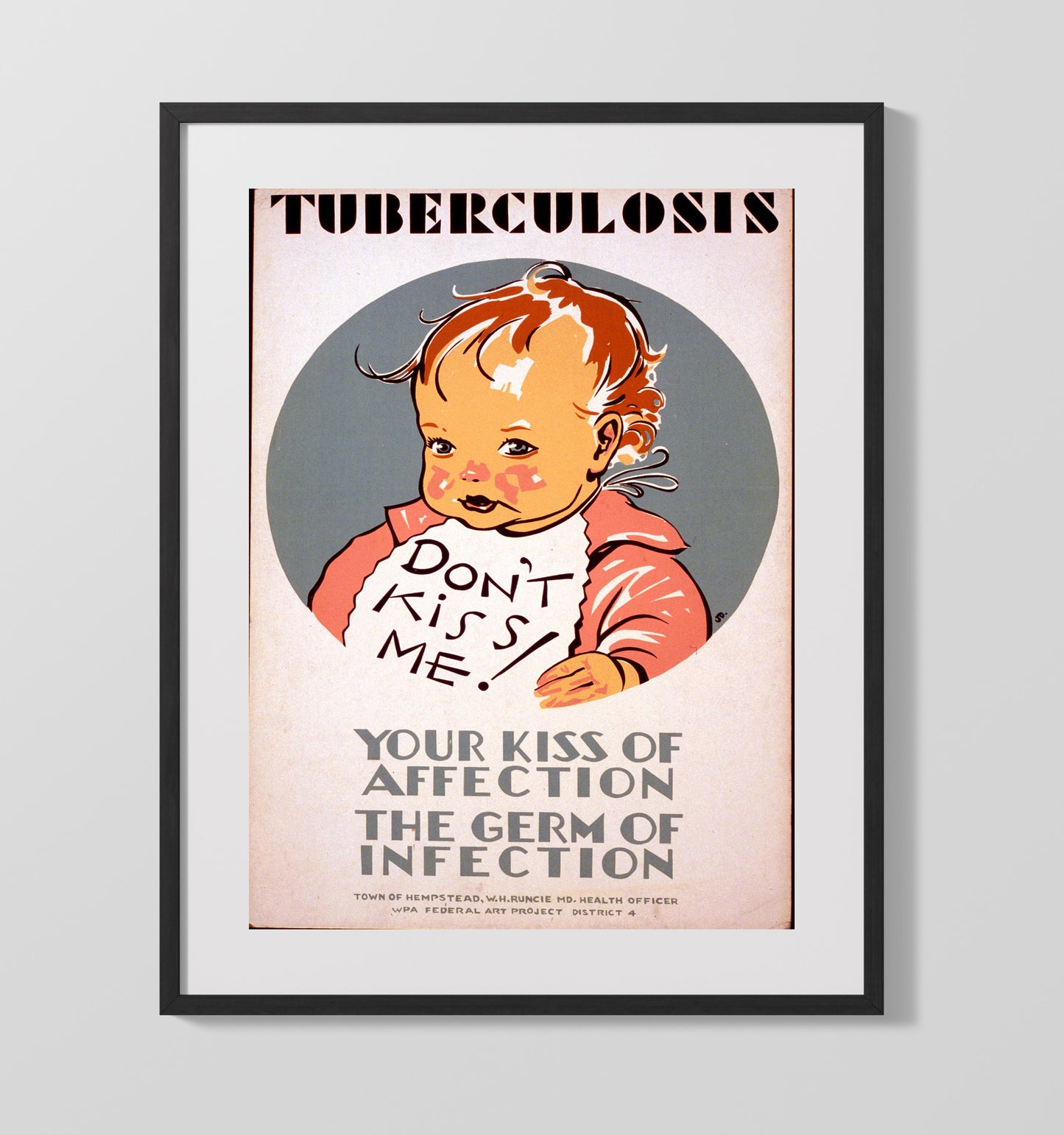 Health and Safety Poster - Dont Kiss Dont Spread Health and Safety Wall Art - health and safety wall art print