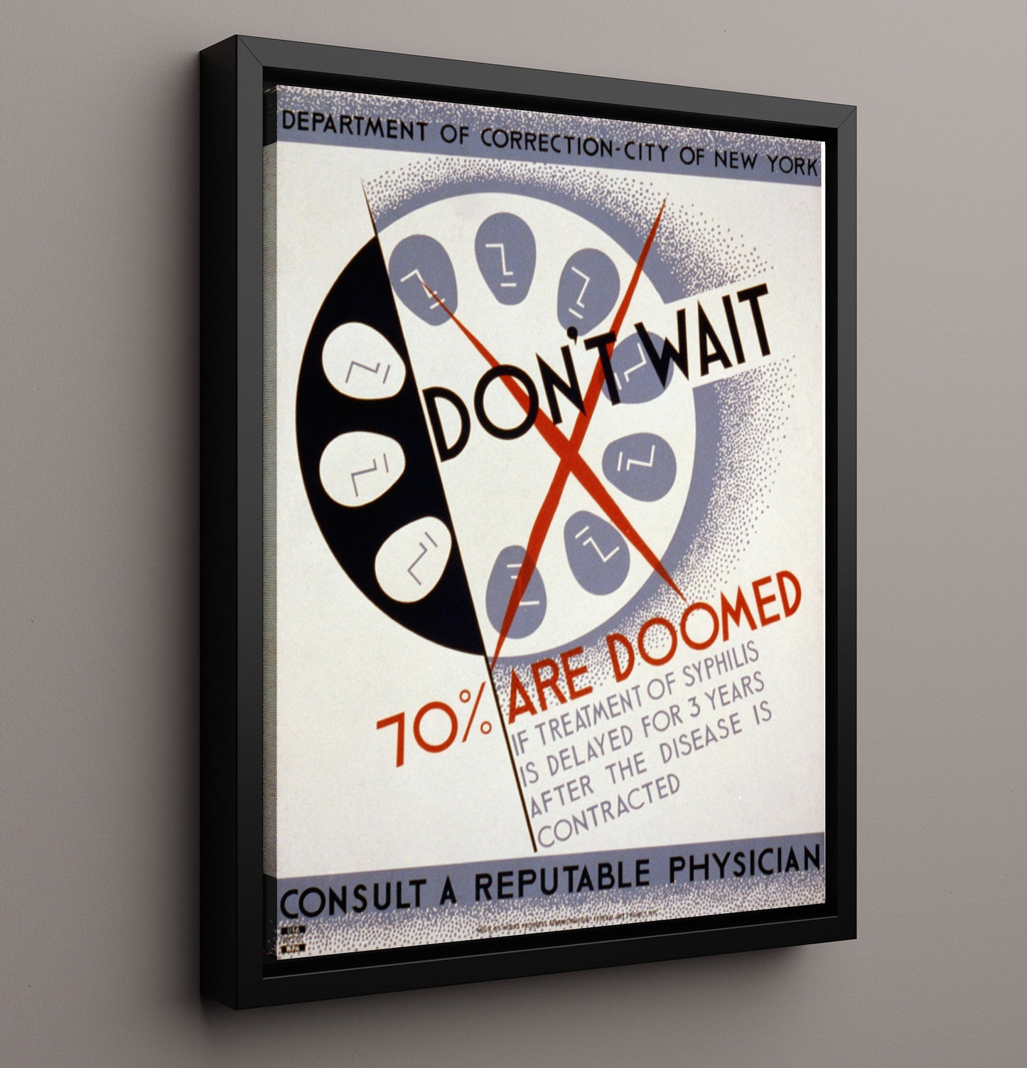 Health and Safety Poster - Dont Wait Treat Syphilis Health and Safety Wall Art - health and safety wall art print