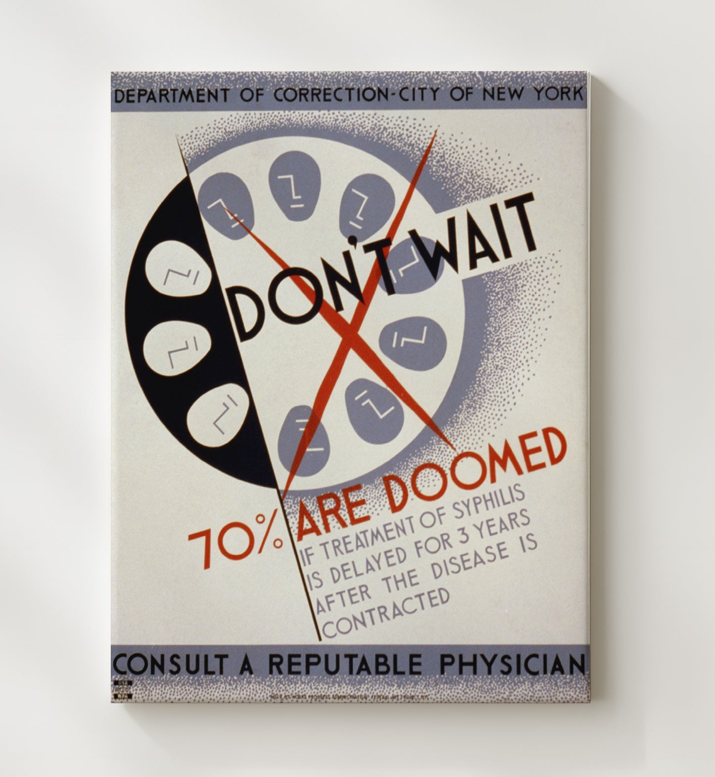 Health and Safety Poster - Dont Wait Treat Syphilis Health and Safety Wall Art - health and safety wall art print