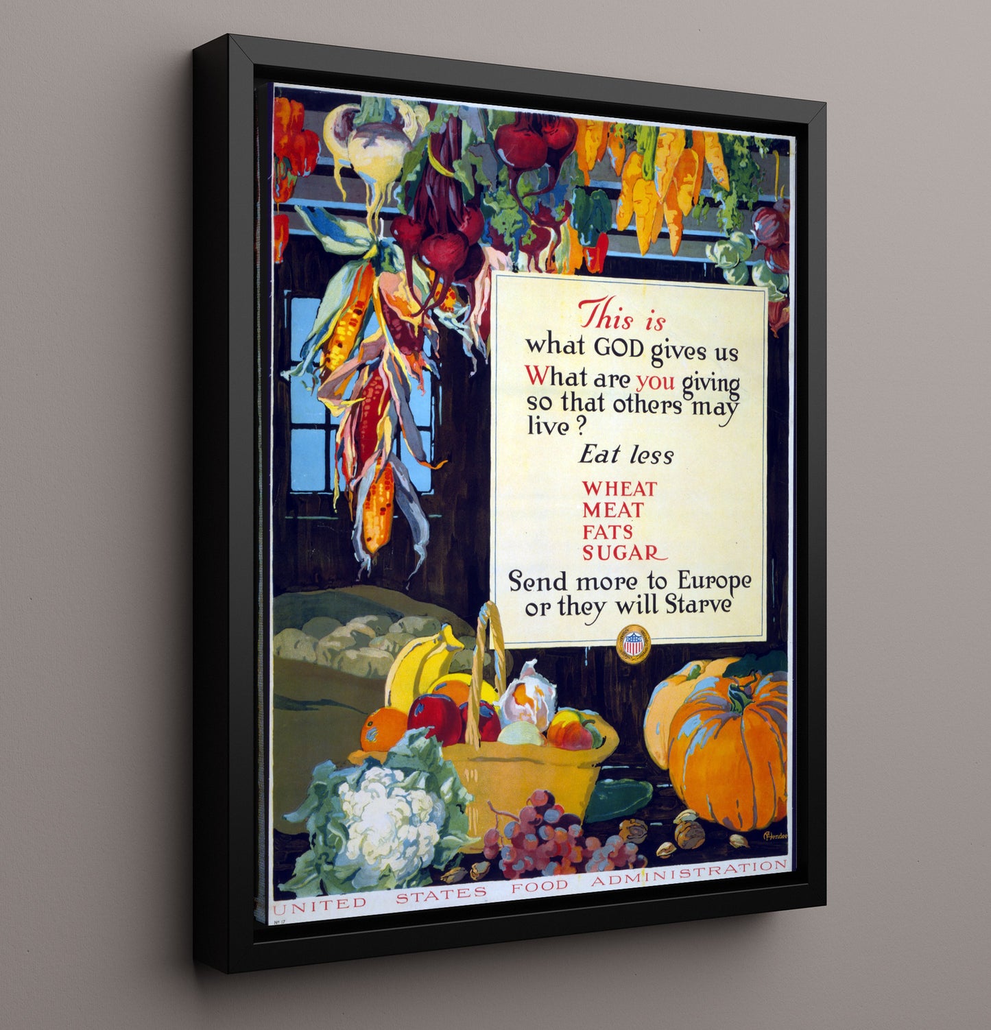 Health and Safety Poster - Eat Less Wheat Meat Fats and Sugar Health and Safety Wall Art - health and safety wall art print