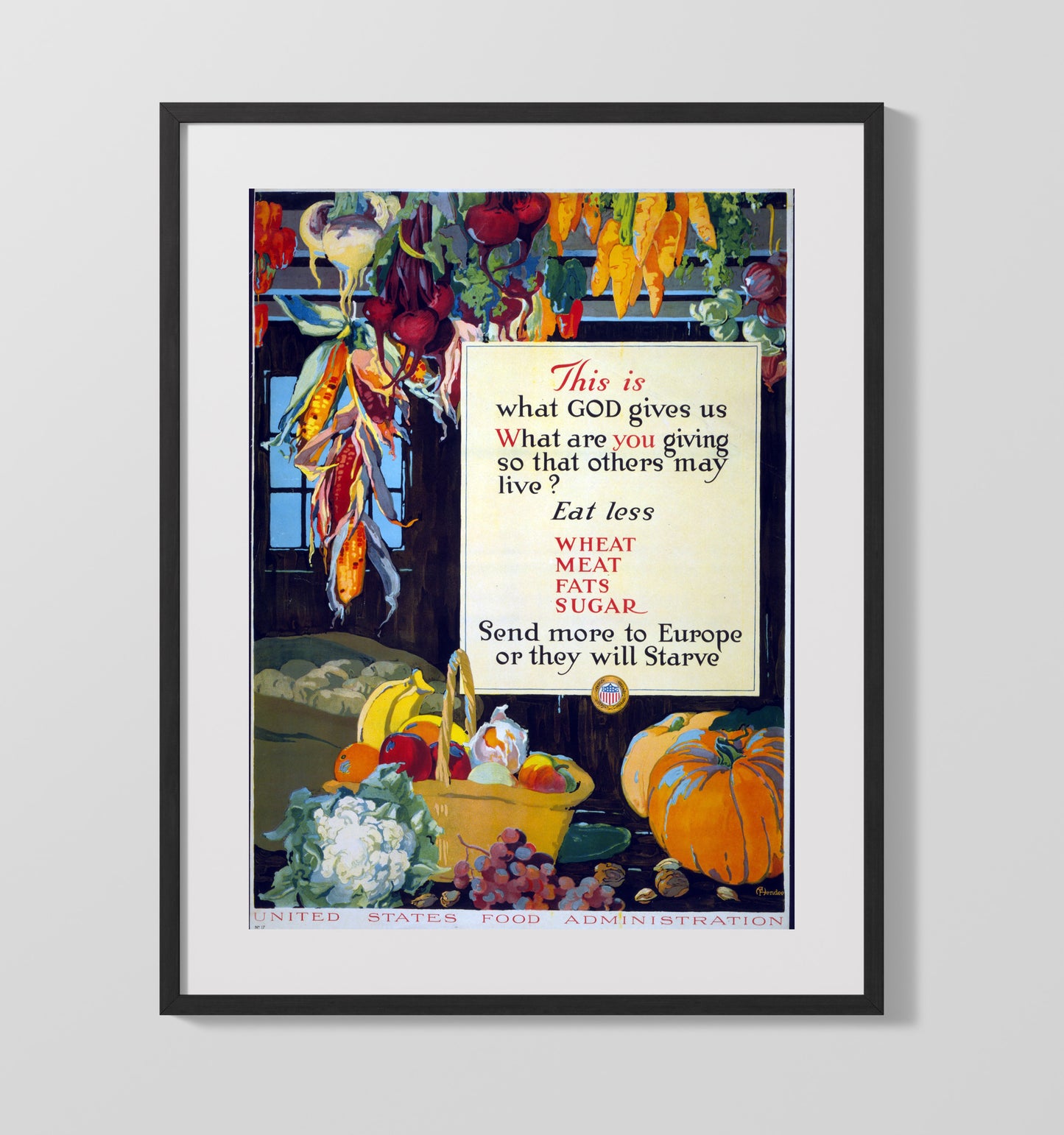 Health and Safety Poster - Eat Less Wheat Meat Fats and Sugar Health and Safety Wall Art - health and safety wall art print