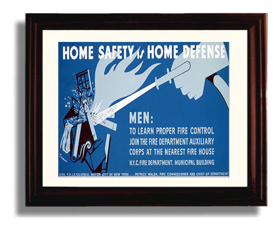 Health and Safety Poster - Fight Fires Like a Hero - Landscape Health and Safety Wall Art - health and safety wall art print