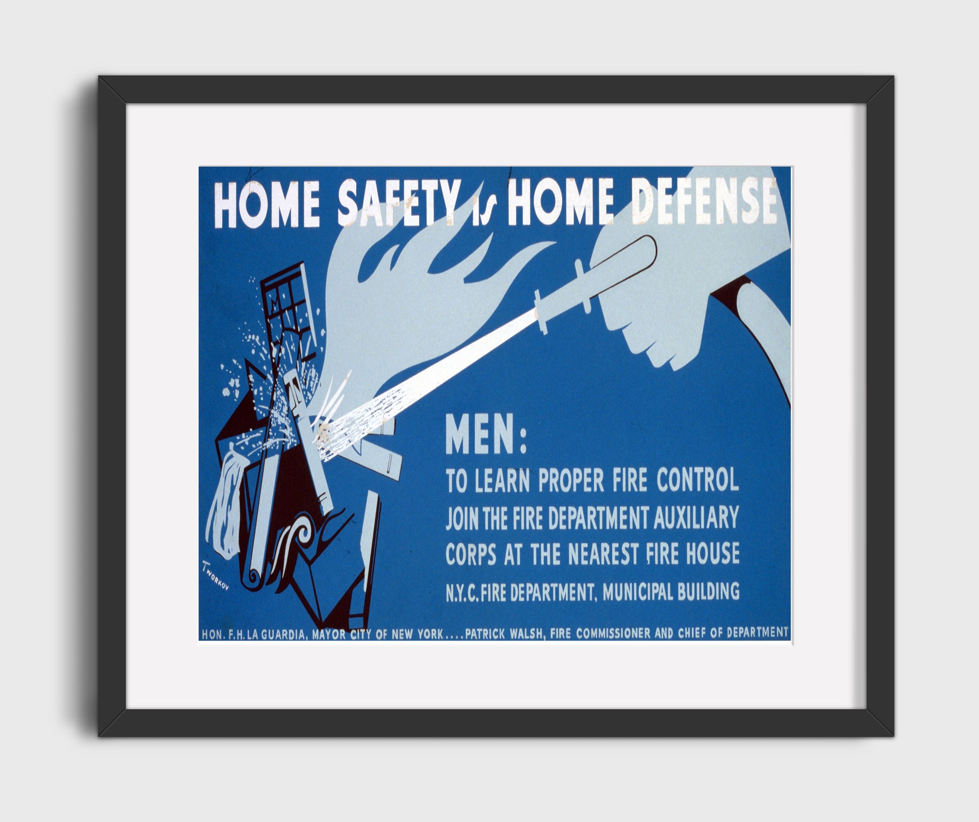 Health and Safety Poster - Fight Fires Like a Hero - Landscape Health and Safety Wall Art - health and safety wall art print