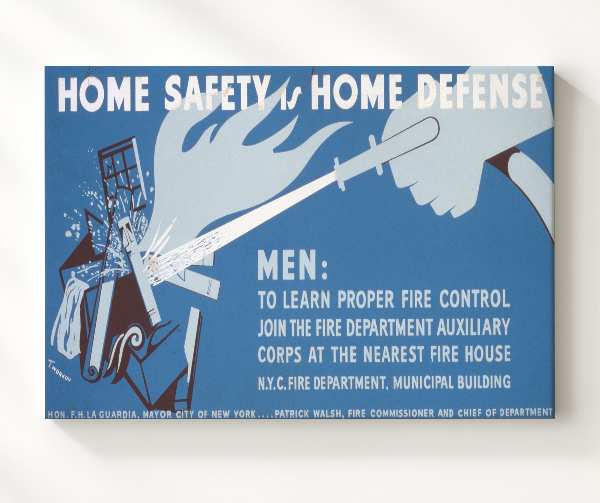 Health and Safety Poster - Fight Fires Like a Hero - Landscape Health and Safety Wall Art - health and safety wall art print