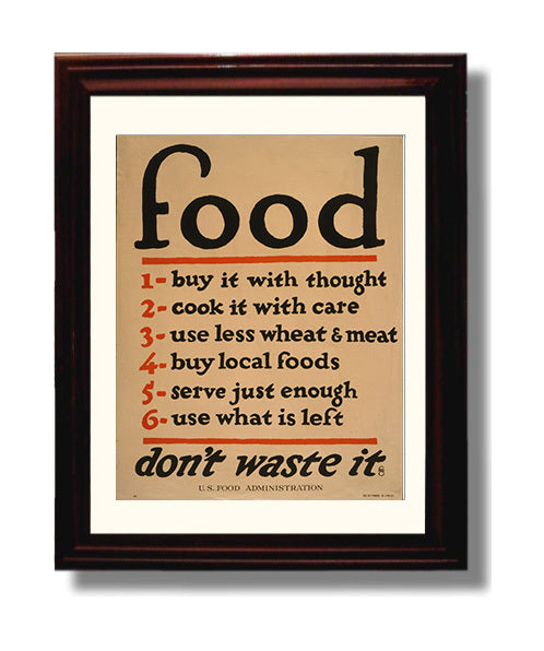 Health and Safety Poster - Food Is Precious Dont Waste It Health and Safety Wall Art - health and safety wall art print