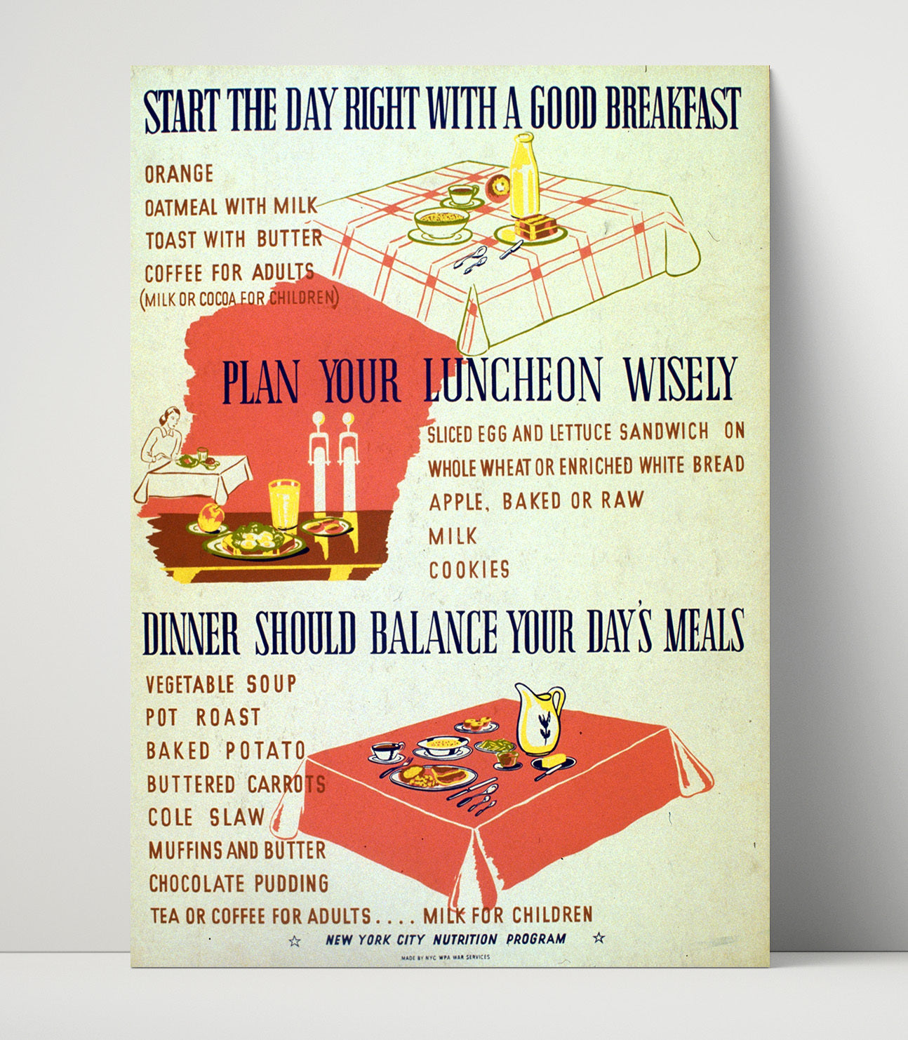 Health and Safety Poster - Good Meals - Eat Smart Live Strong Health and Safety Wall Art - health and safety wall art print
