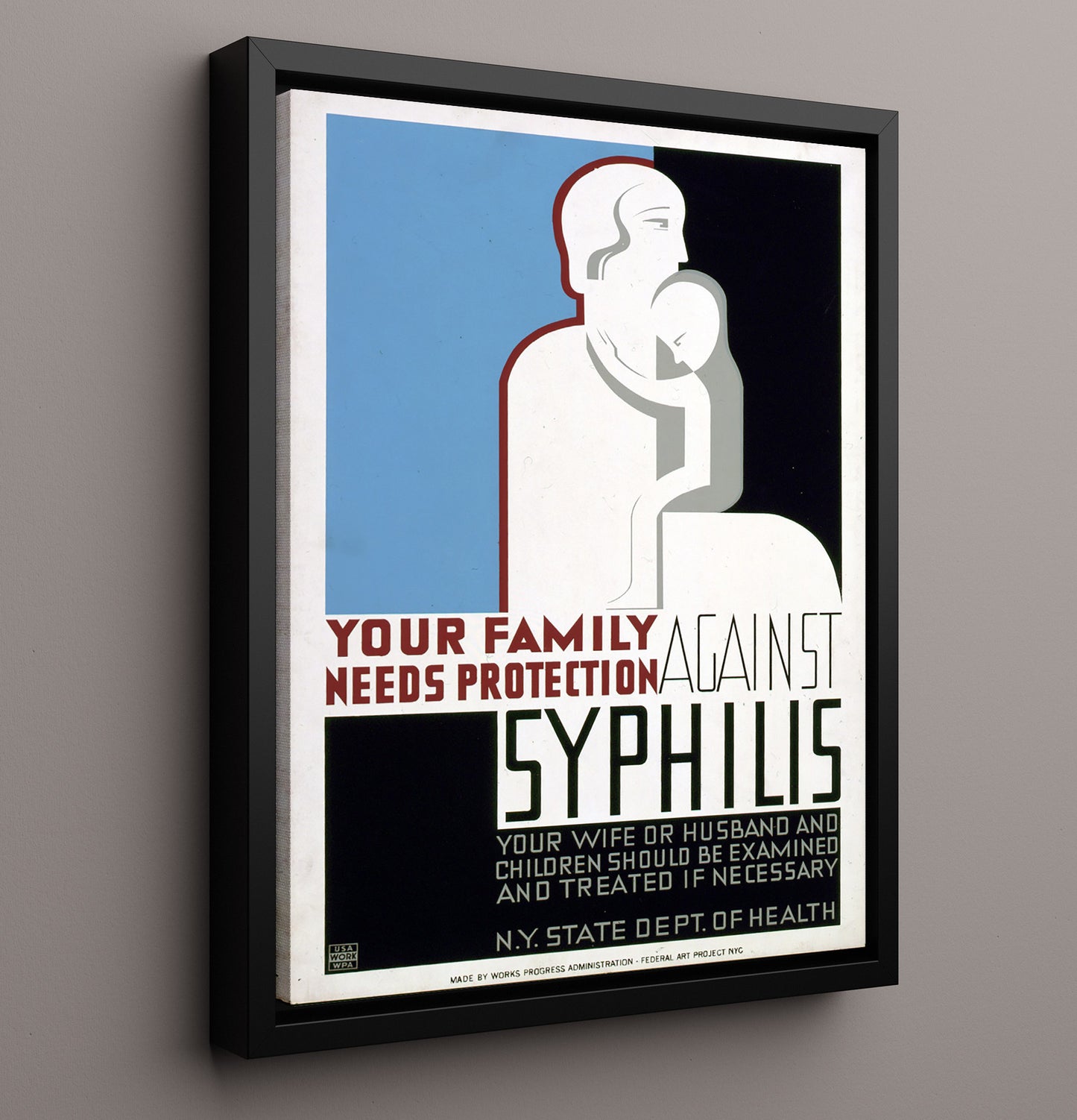Health and Safety Poster - Guard Family From Syphilis Health and Safety Wall Art - health and safety wall art print