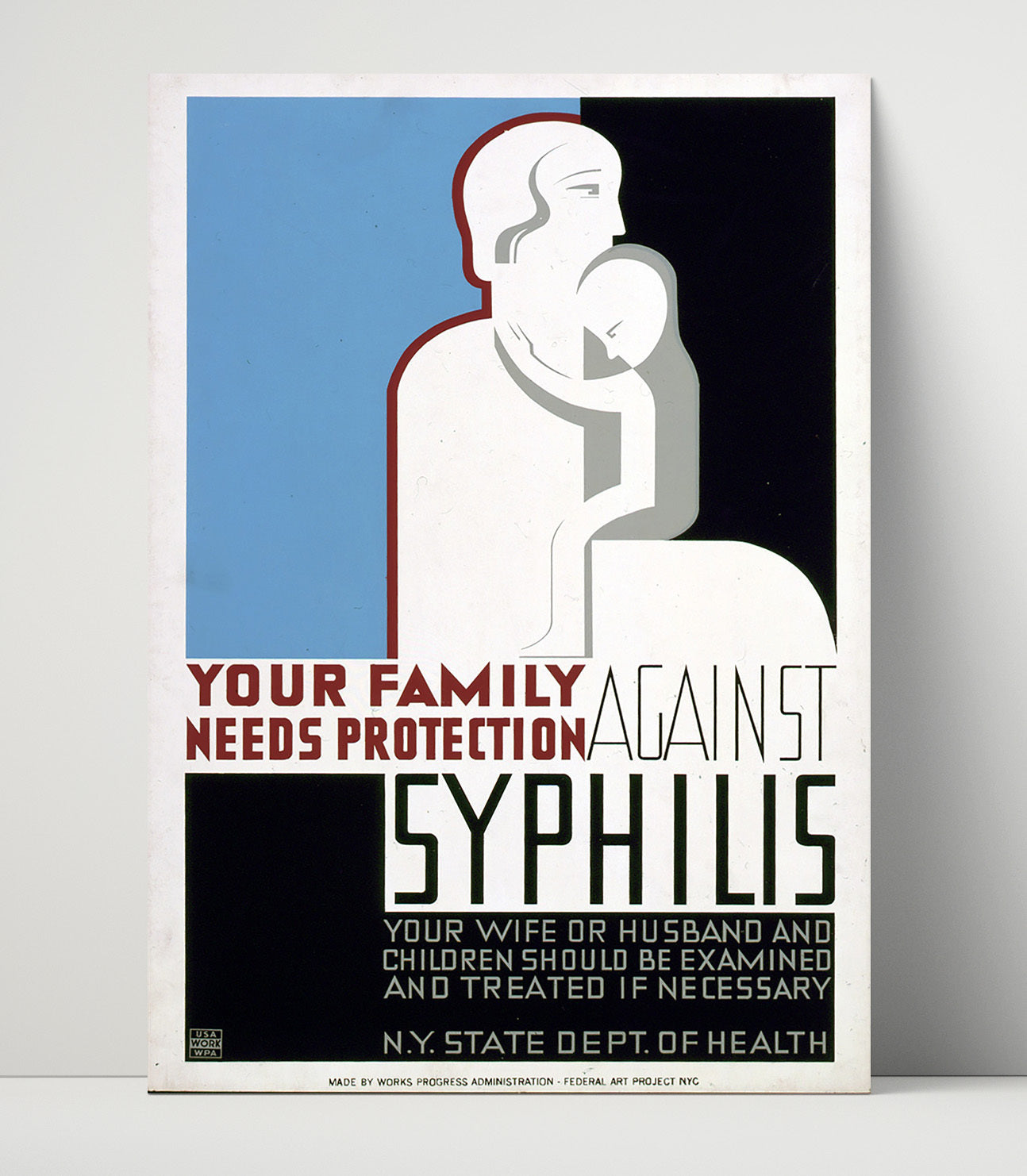Health and Safety Poster - Guard Family From Syphilis Health and Safety Wall Art - health and safety wall art print