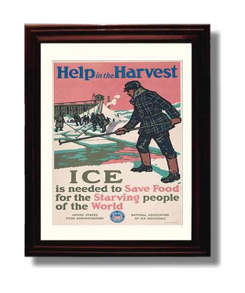 Health and Safety Poster - Ice Saves Food Saves Lives Health and Safety Wall Art - health and safety wall art print