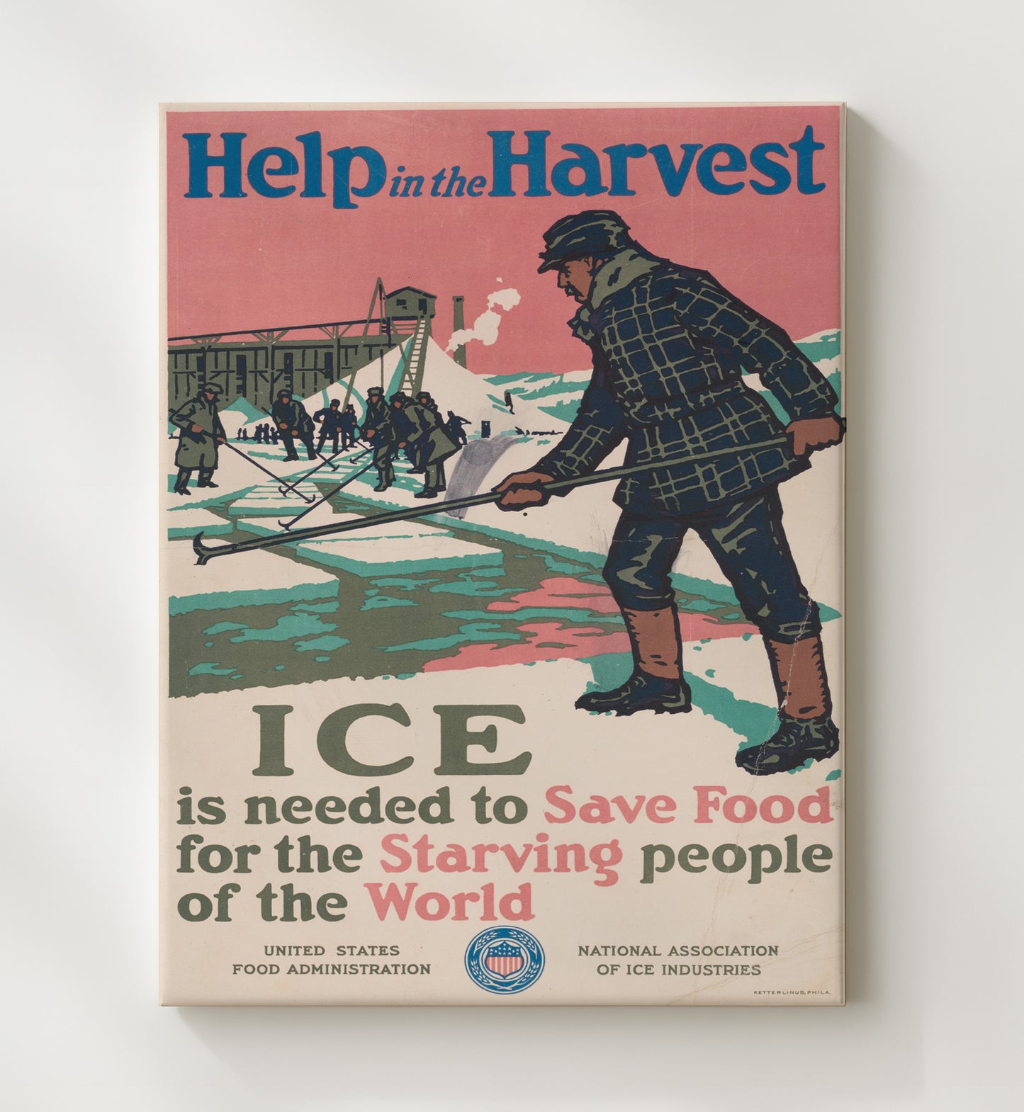 Health and Safety Poster - Ice Saves Food Saves Lives Health and Safety Wall Art - health and safety wall art print