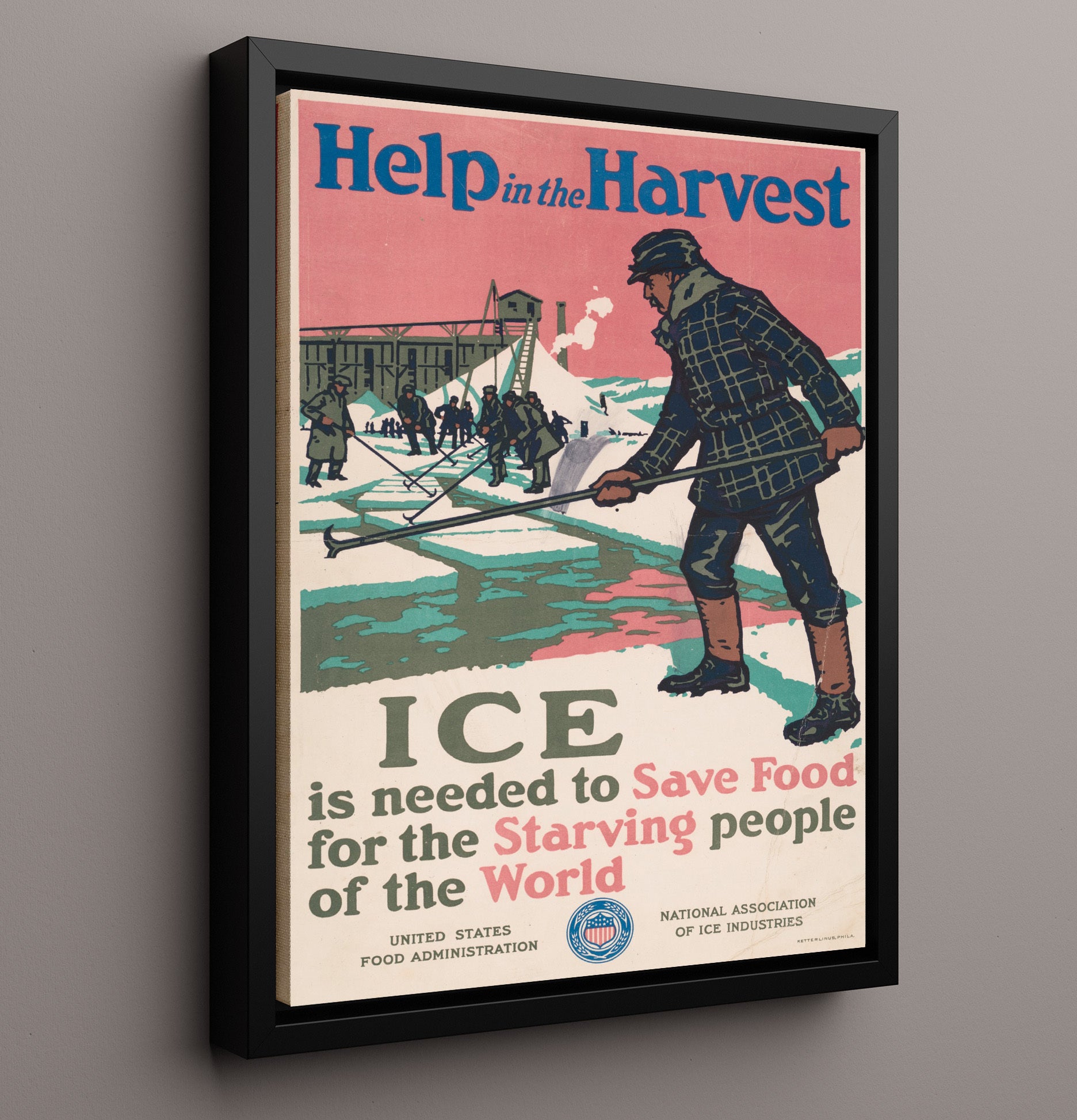 Health and Safety Poster - Ice Saves Food Saves Lives Health and Safety Wall Art - health and safety wall art print
