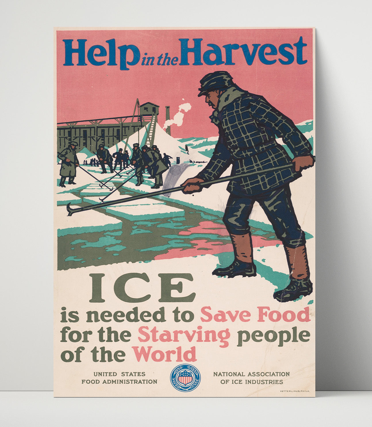 Health and Safety Poster - Ice Saves Food Saves Lives Health and Safety Wall Art - health and safety wall art print