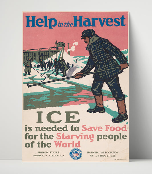 Ice Saves Food Saves Lives - Health & Safety - 16x20 Unframed Print