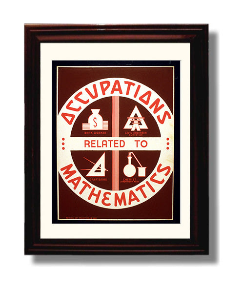 Health and Safety Poster - Math Adds Up Careers Health and Safety Wall Art - health and safety wall art print