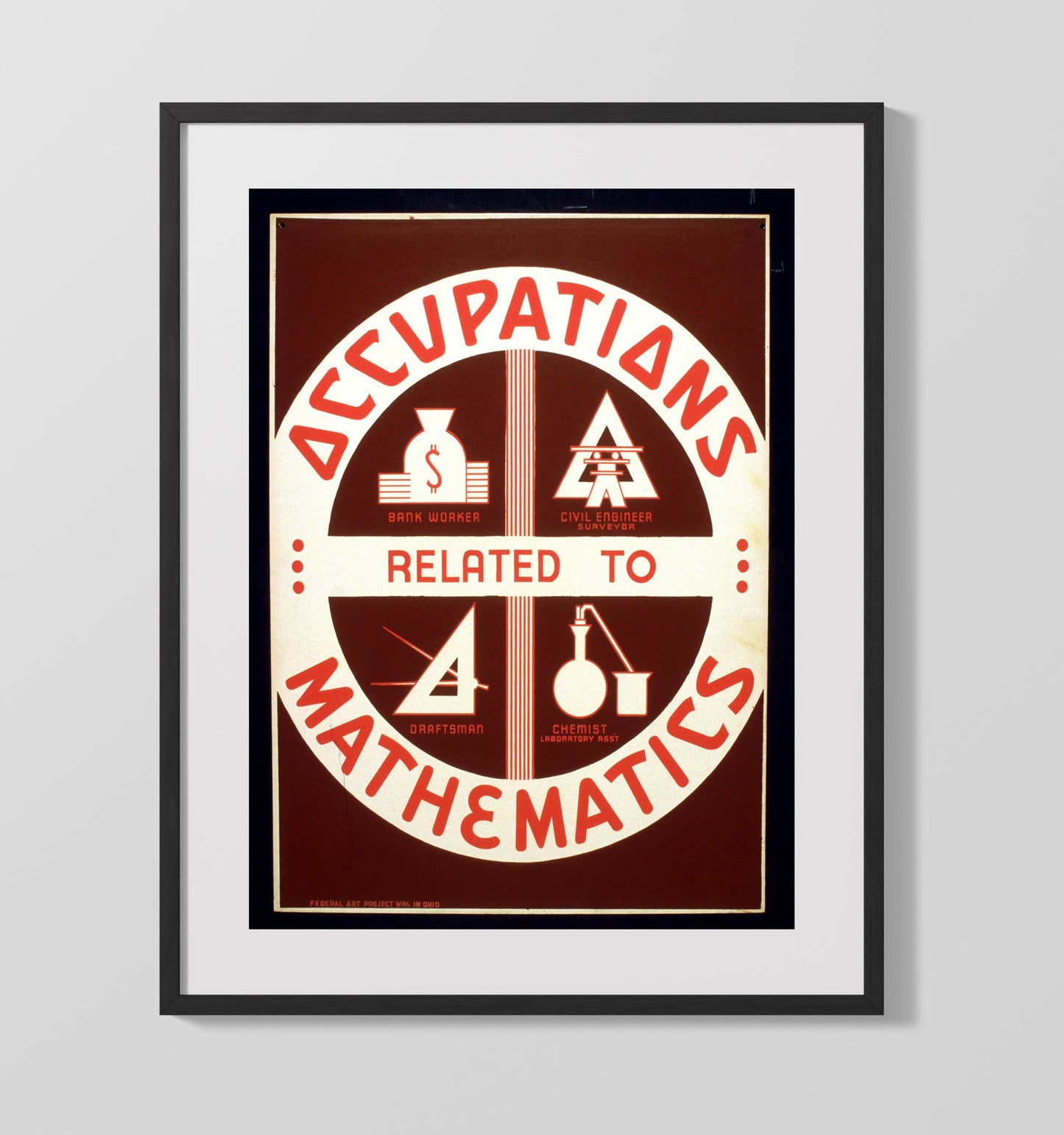 Health and Safety Poster - Math Adds Up Careers Health and Safety Wall Art - health and safety wall art print