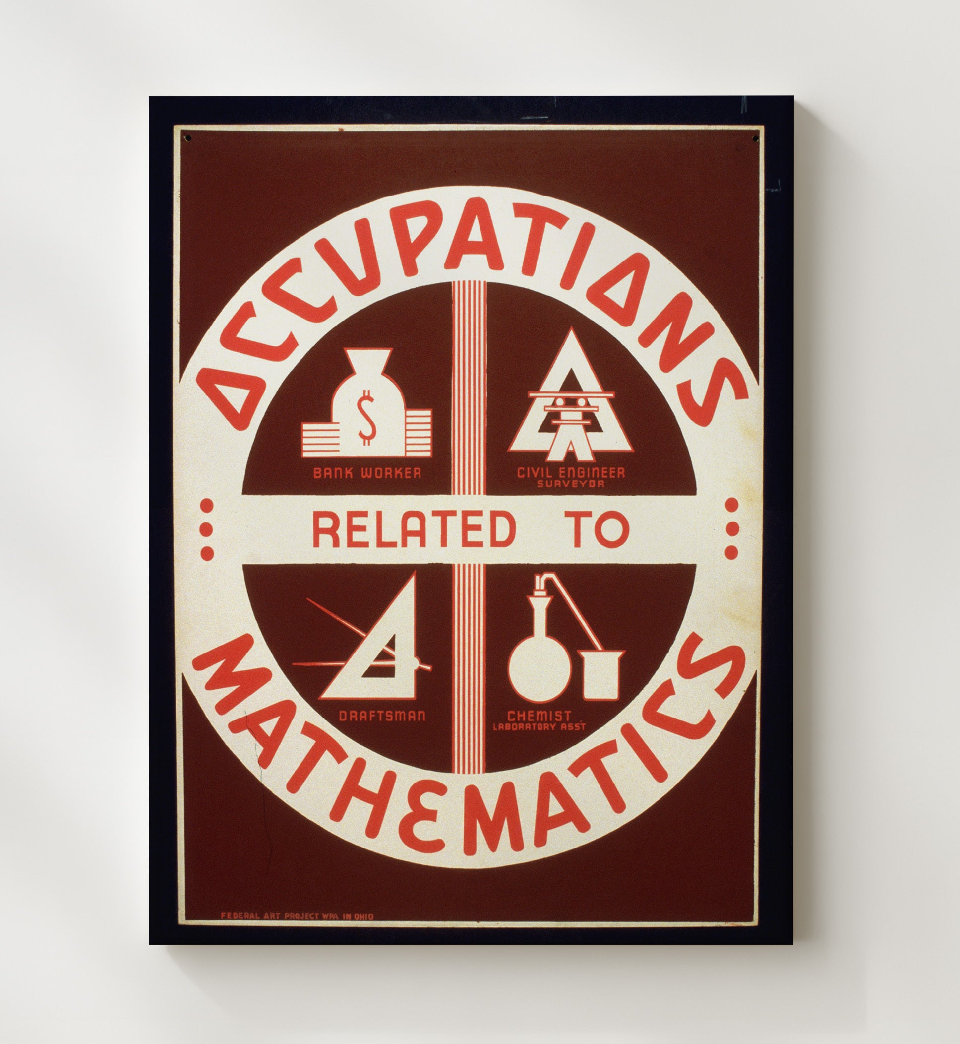 Health and Safety Poster - Math Adds Up Careers Health and Safety Wall Art - health and safety wall art print