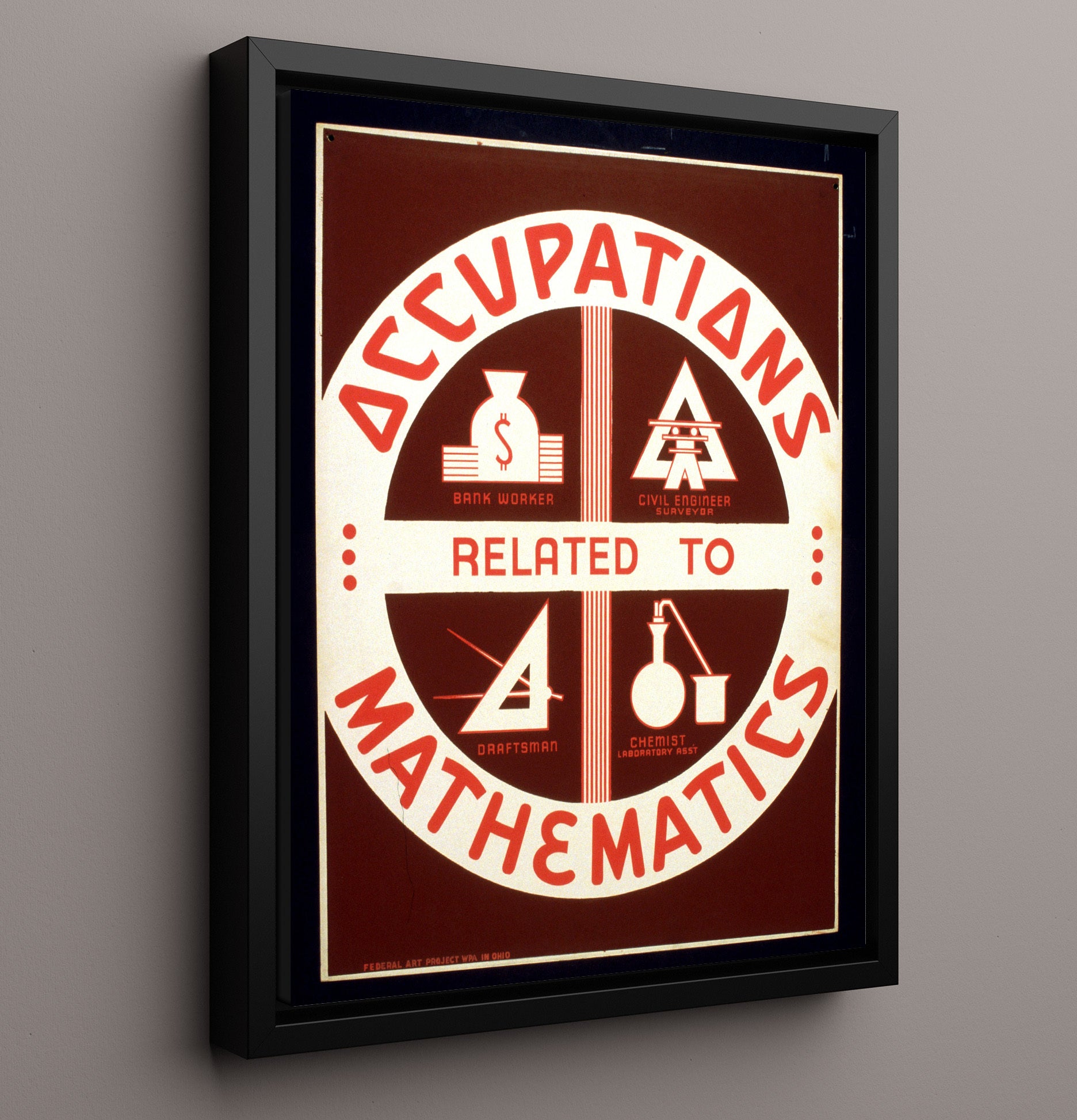 Health and Safety Poster - Math Adds Up Careers Health and Safety Wall Art - health and safety wall art print