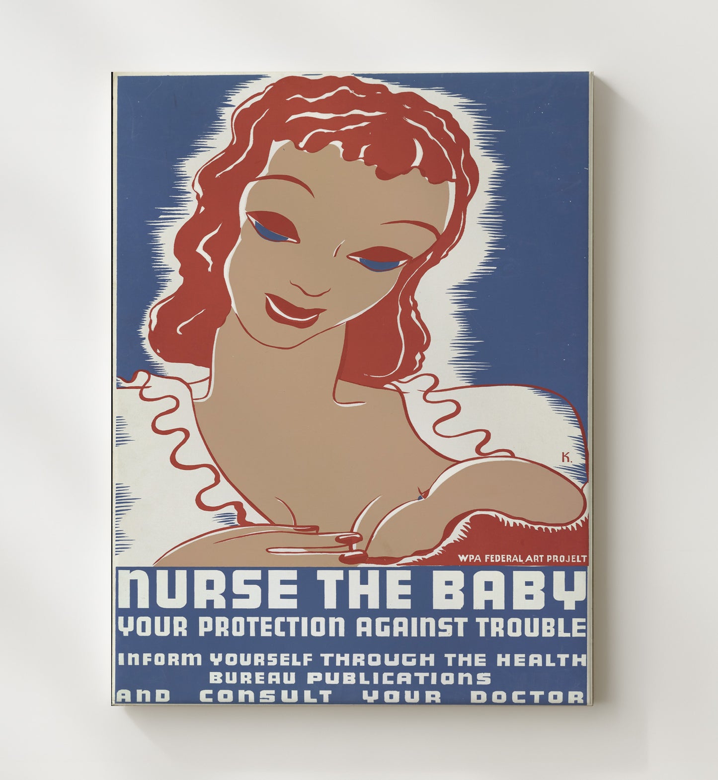 Health and Safety Poster - Nurse the Baby Health and Safety Wall Art - health and safety wall art print