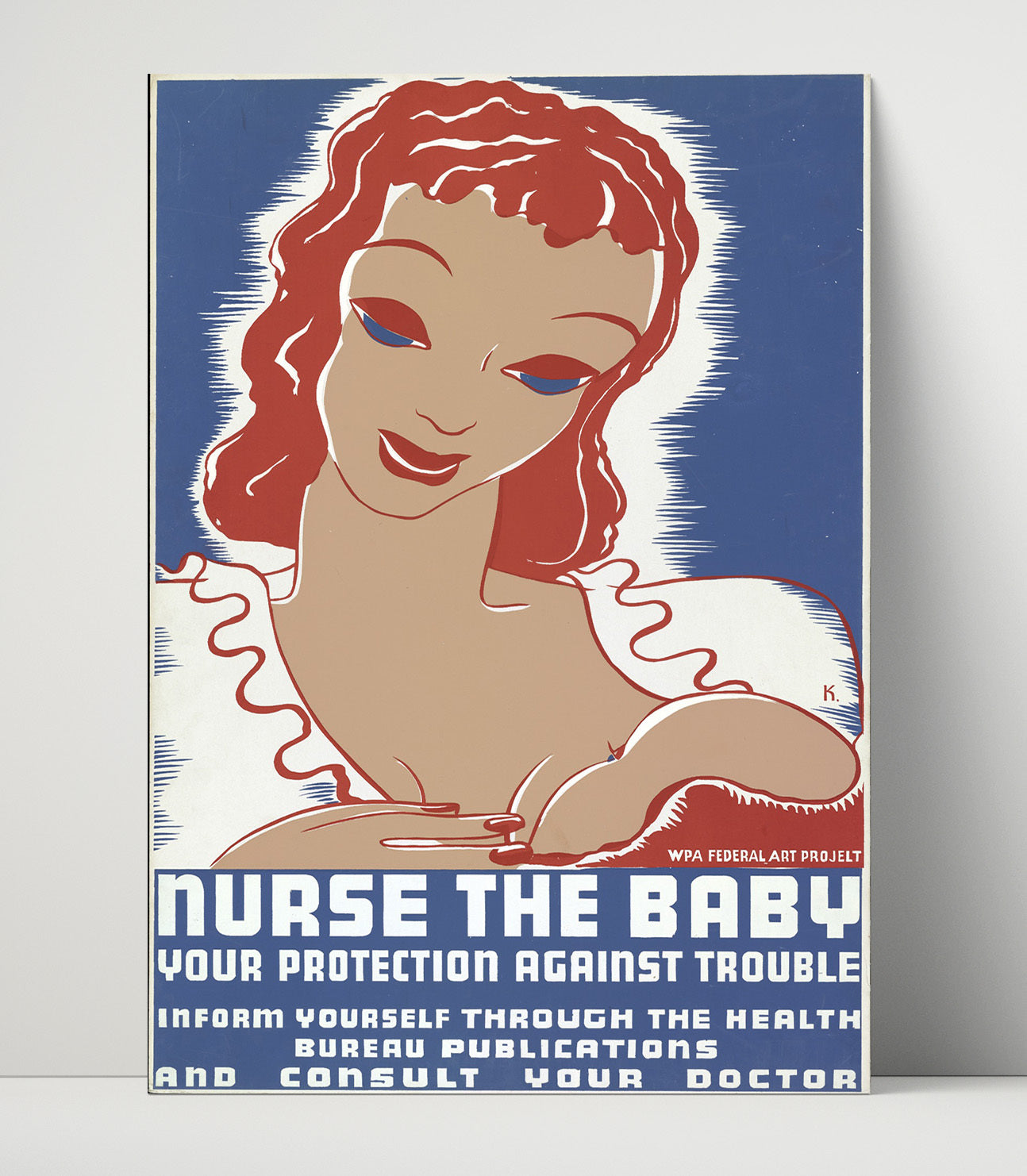 Health and Safety Poster - Nurse the Baby Health and Safety Wall Art - health and safety wall art print