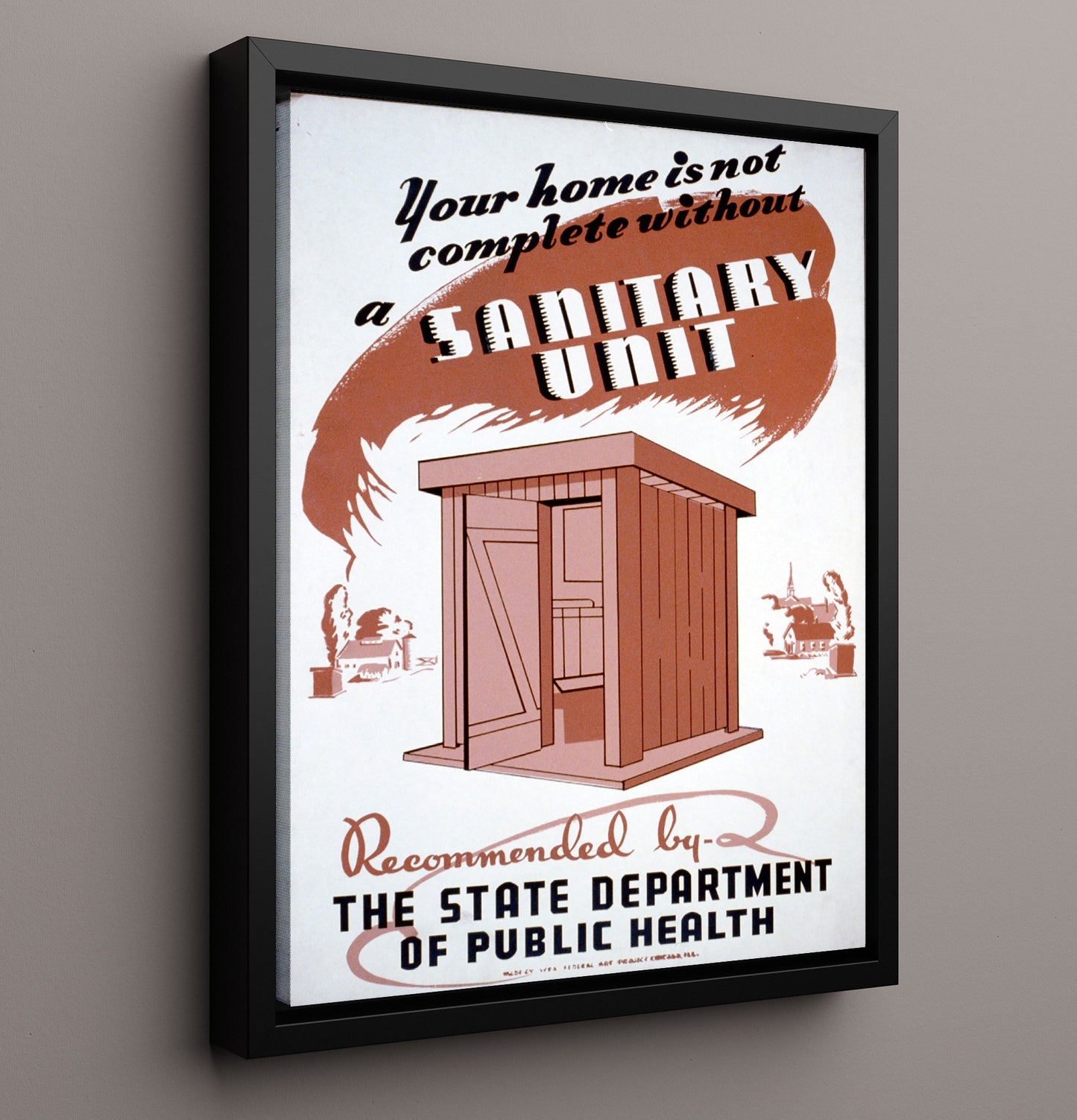 Health and Safety Poster - Sanitary Unit Health and Safety Wall Art - health and safety wall art print