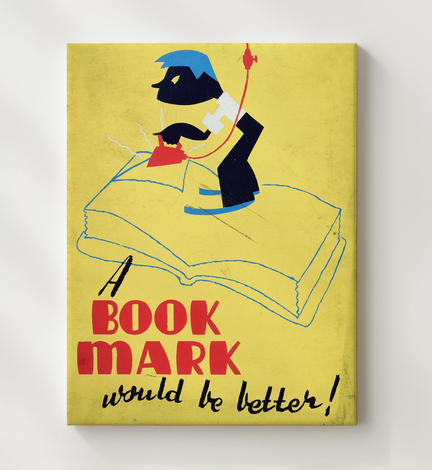 Health and Safety Poster - Save Books Use a Bookmark Health and Safety Wall Art - health and safety wall art print