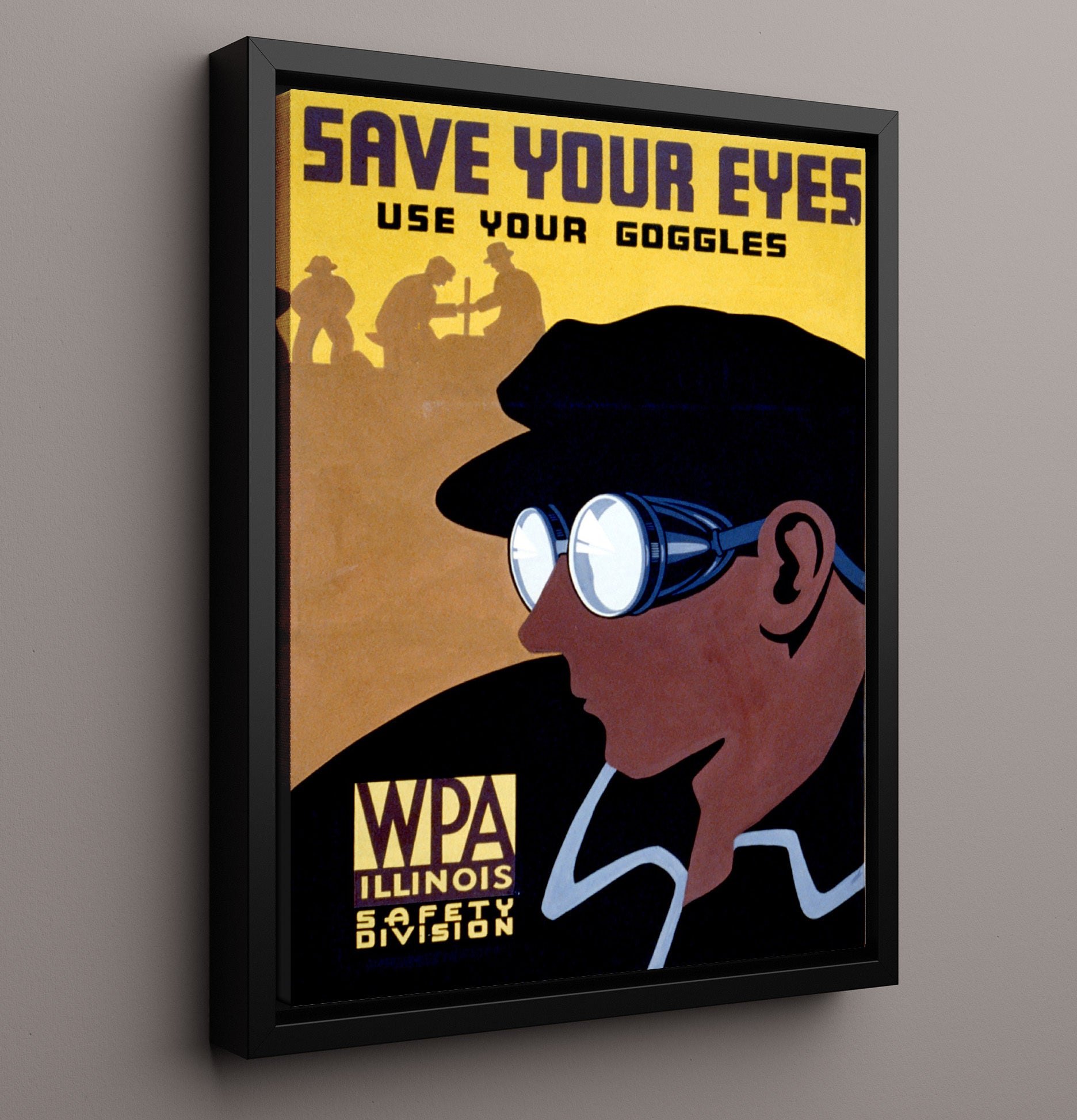 Health and Safety Poster - Save Your Eyes Health and Safety Wall Art - health and safety wall art print