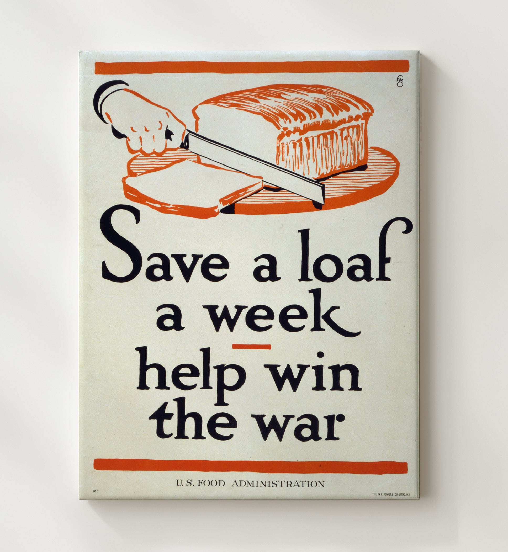 Health and Safety Poster - Save a Loaf a Week Help Win the War Health and Safety Wall Art - health and safety wall art print
