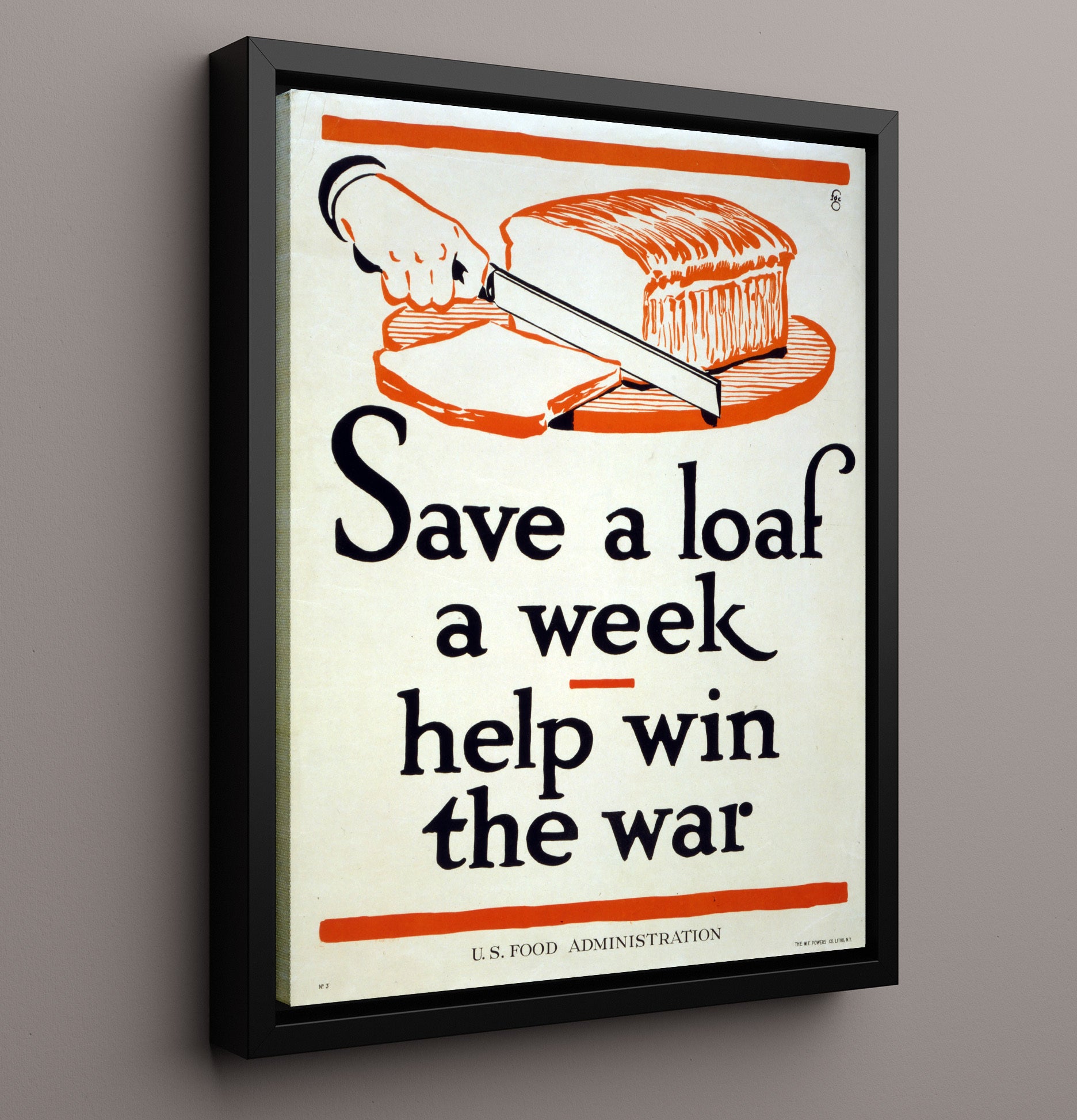 Health and Safety Poster - Save a Loaf a Week Help Win the War Health and Safety Wall Art - health and safety wall art print