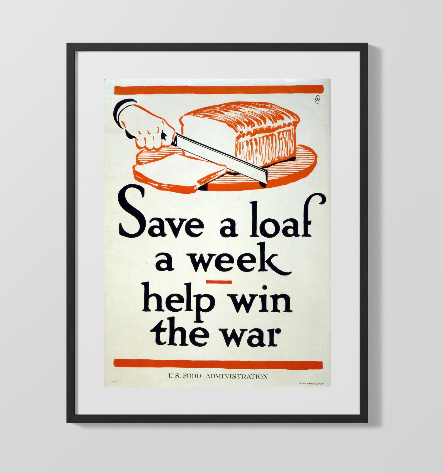 Health and Safety Poster - Save a Loaf a Week Help Win the War Health and Safety Wall Art - health and safety wall art print