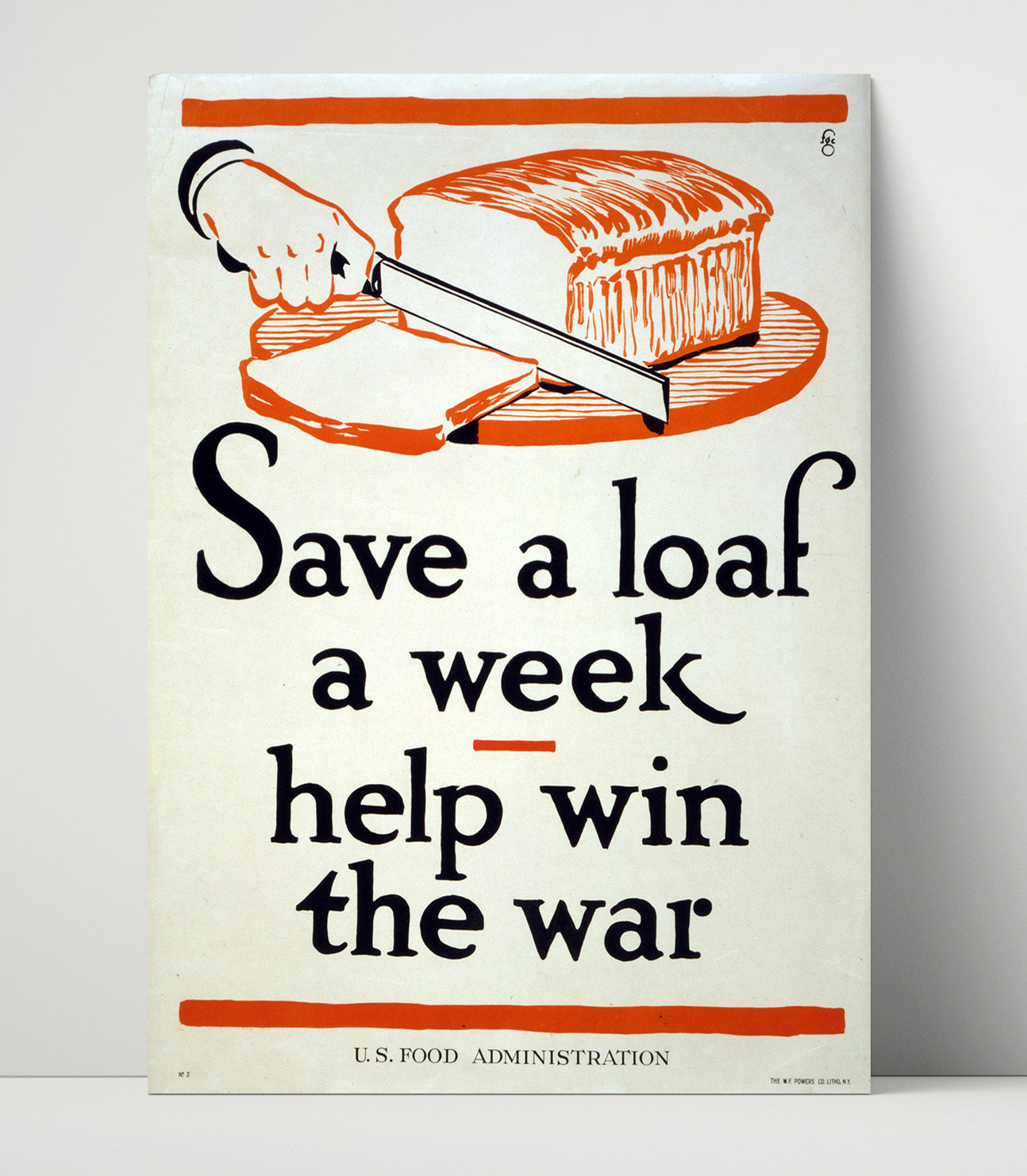 Health and Safety Poster - Save a Loaf a Week Help Win the War Health and Safety Wall Art - health and safety wall art print