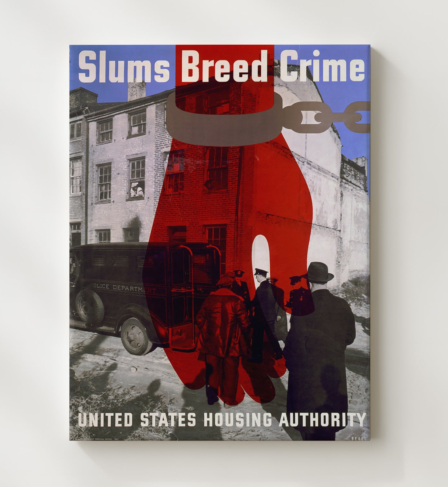Health and Safety Poster - Slums Breed Crime Health and Safety Wall Art - health and safety wall art print