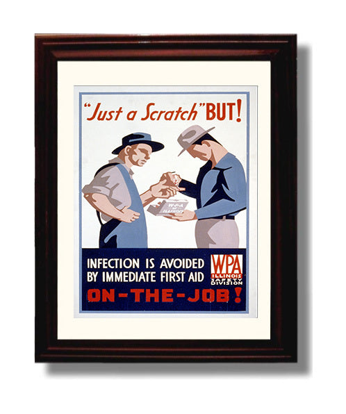 Health and Safety Poster - Small Cuts Big Risks Health and Safety Wall Art - health and safety wall art print