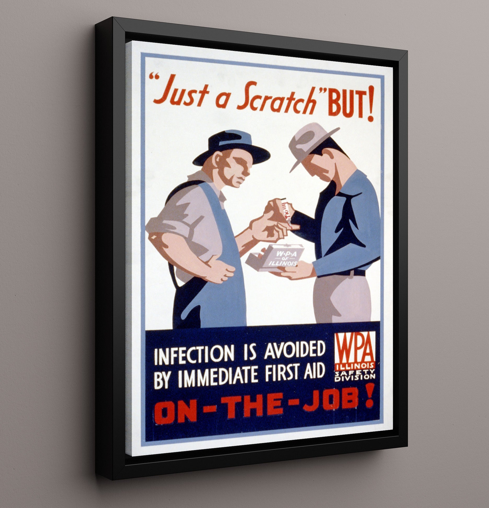 Health and Safety Poster - Small Cuts Big Risks Health and Safety Wall Art - health and safety wall art print