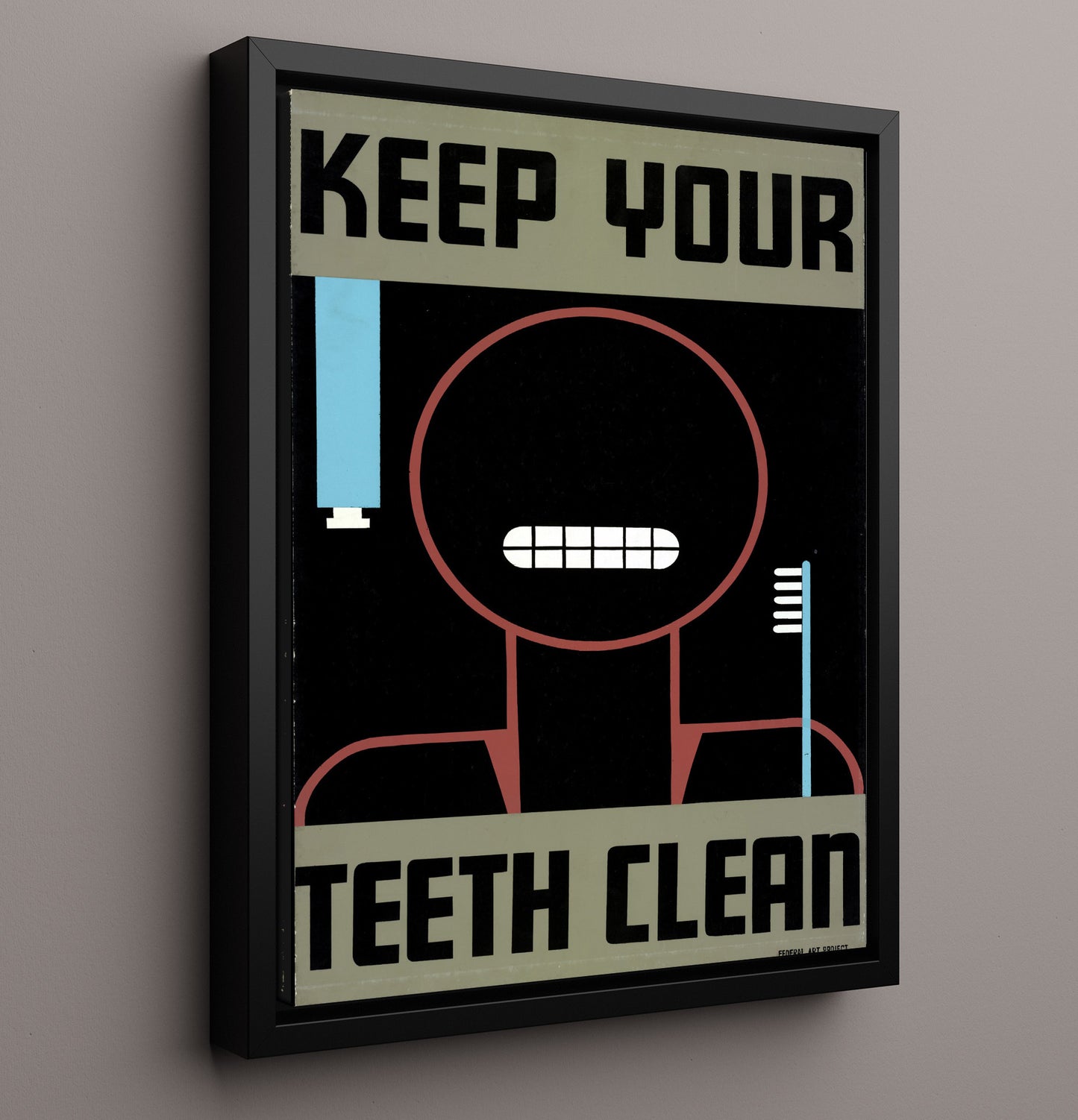 Health and Safety Poster - Smile Bright Stay Clean Health and Safety Wall Art - health and safety wall art print