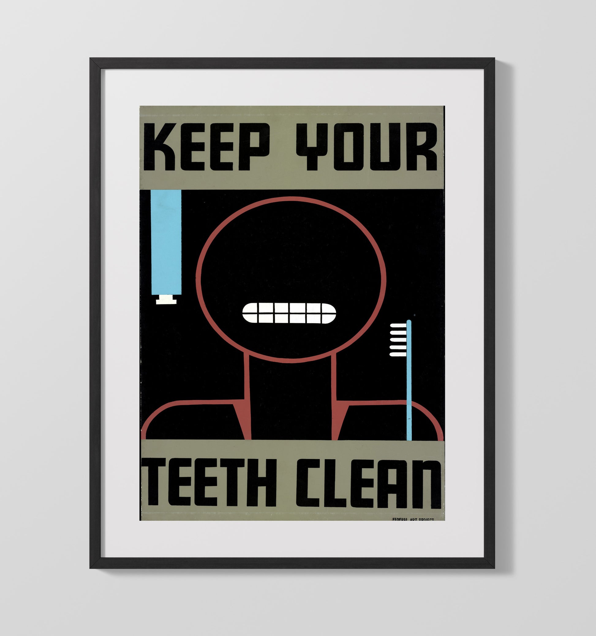 Health and Safety Poster - Smile Bright Stay Clean Health and Safety Wall Art - health and safety wall art print