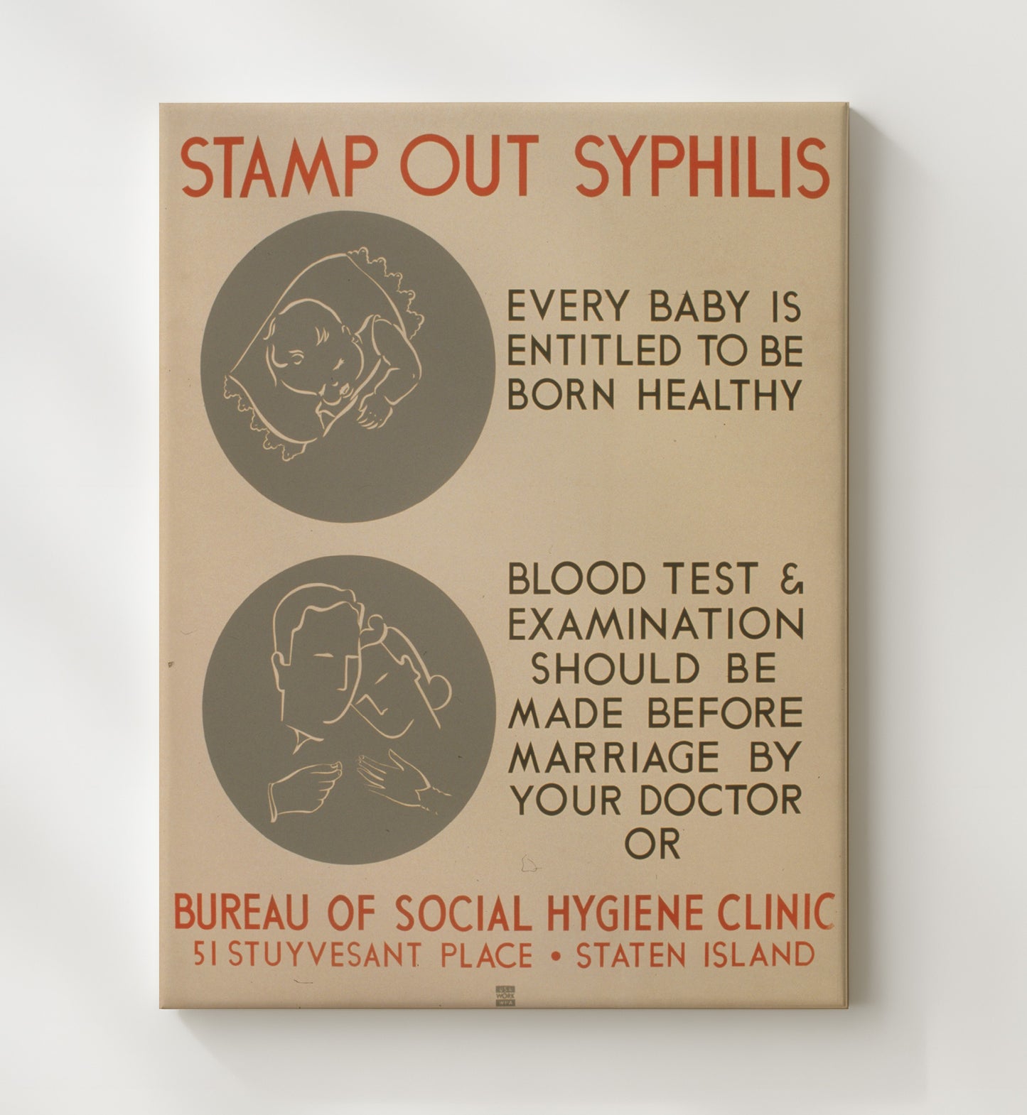 Health and Safety Poster - Stamp Out Syphilis Health and Safety Wall Art - health and safety wall art print