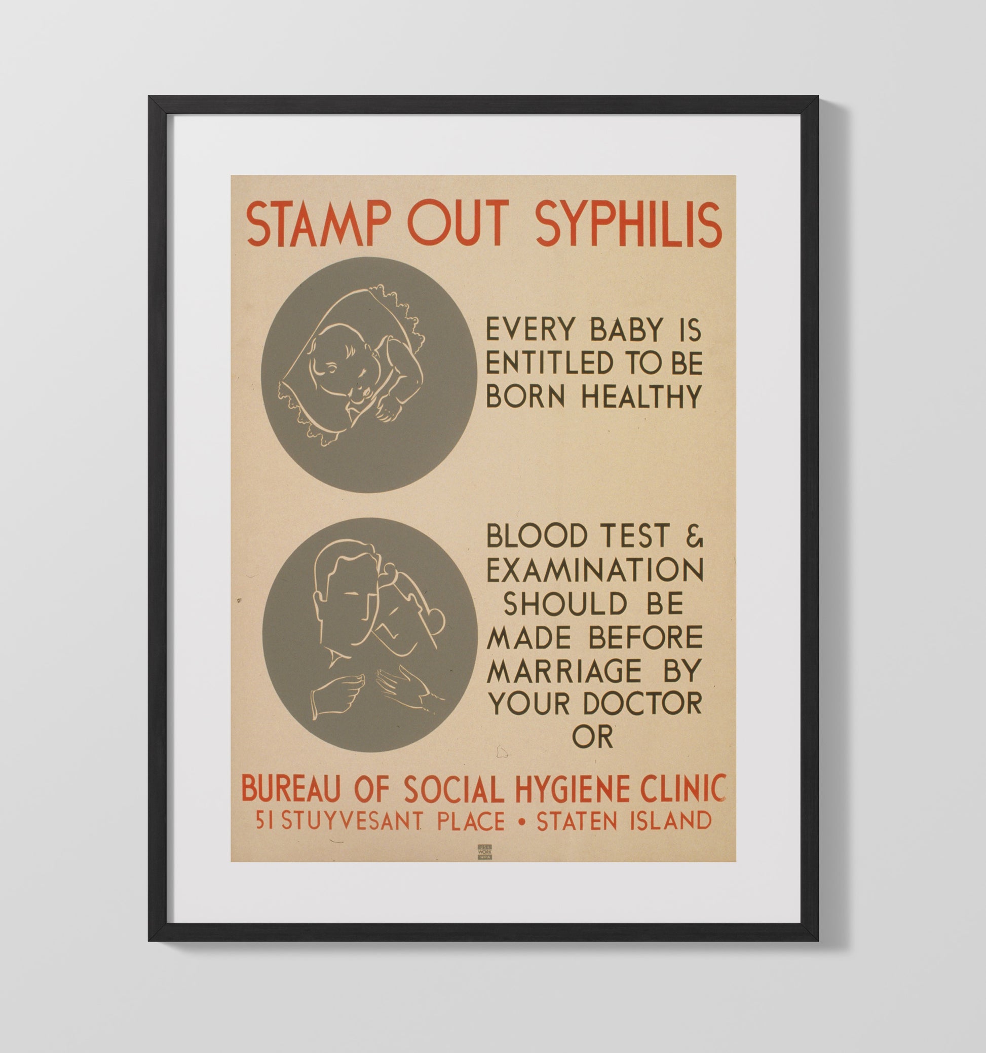 Health and Safety Poster - Stamp Out Syphilis Health and Safety Wall Art - health and safety wall art print